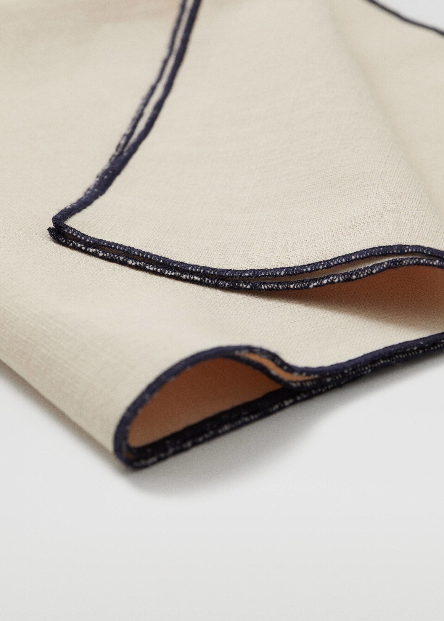 Lot de 2 serviettes de table  100 % coton bio   - Détail de l'article 2
