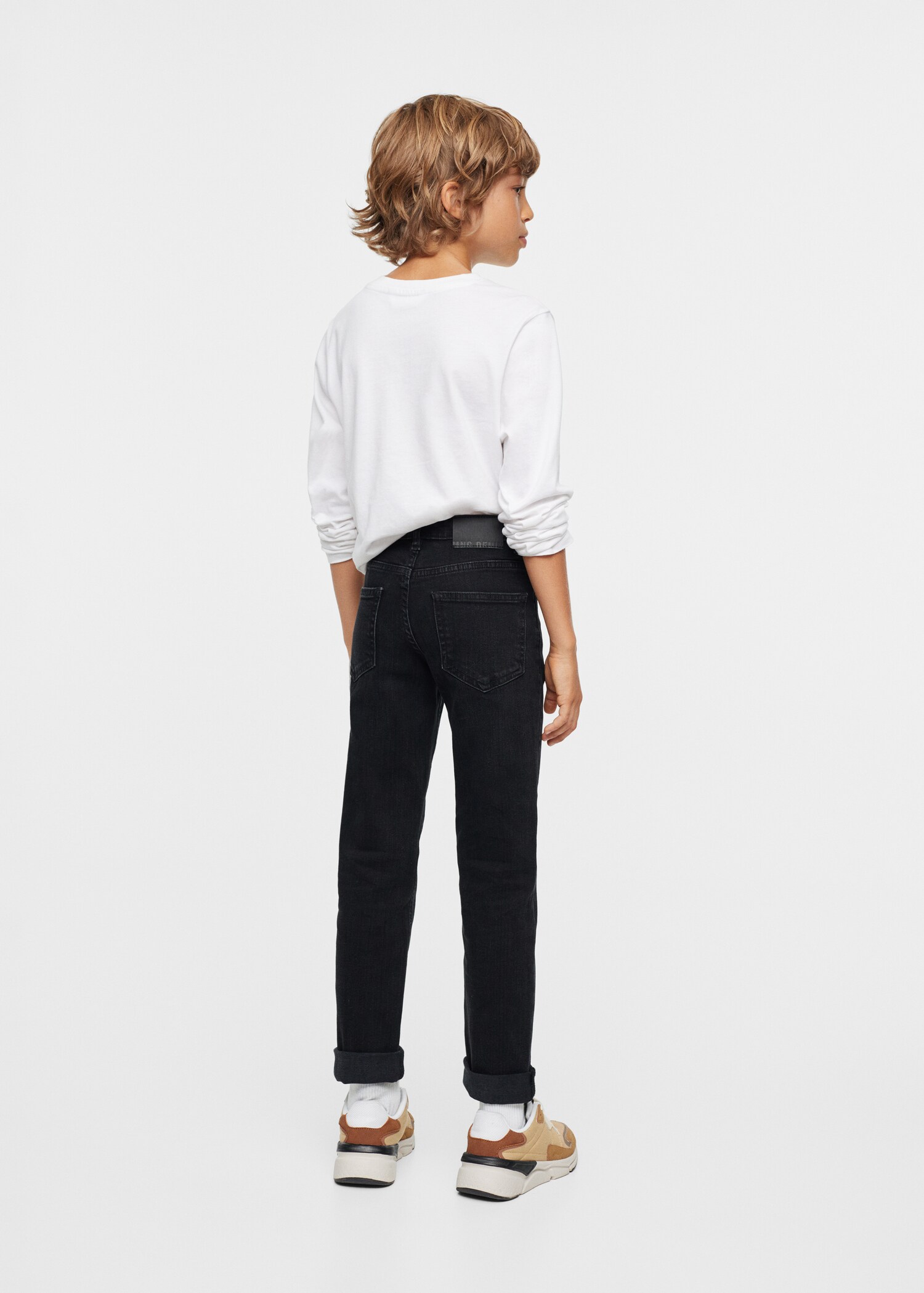 Regular jeans with turn-up hem  - Details of the article 3