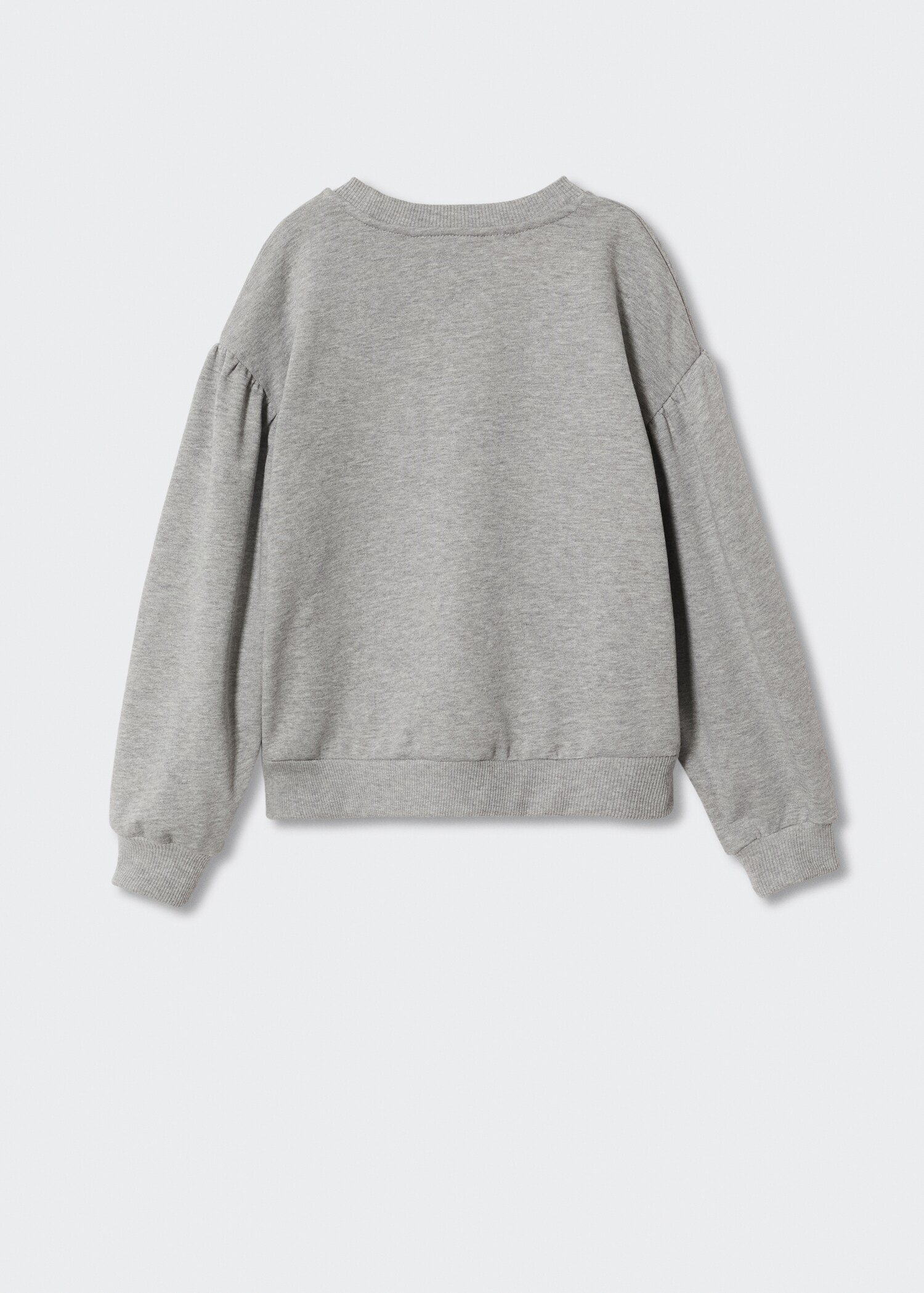Textured message sweatshirt - Reverse of the article
