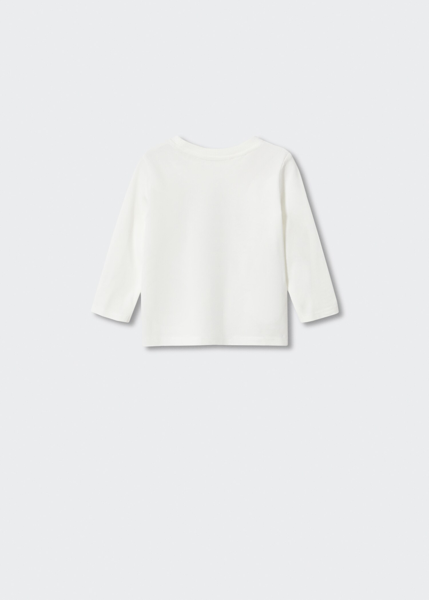 Langärmliges T-Shirt mit Schriftzug - Rückseite des Artikels