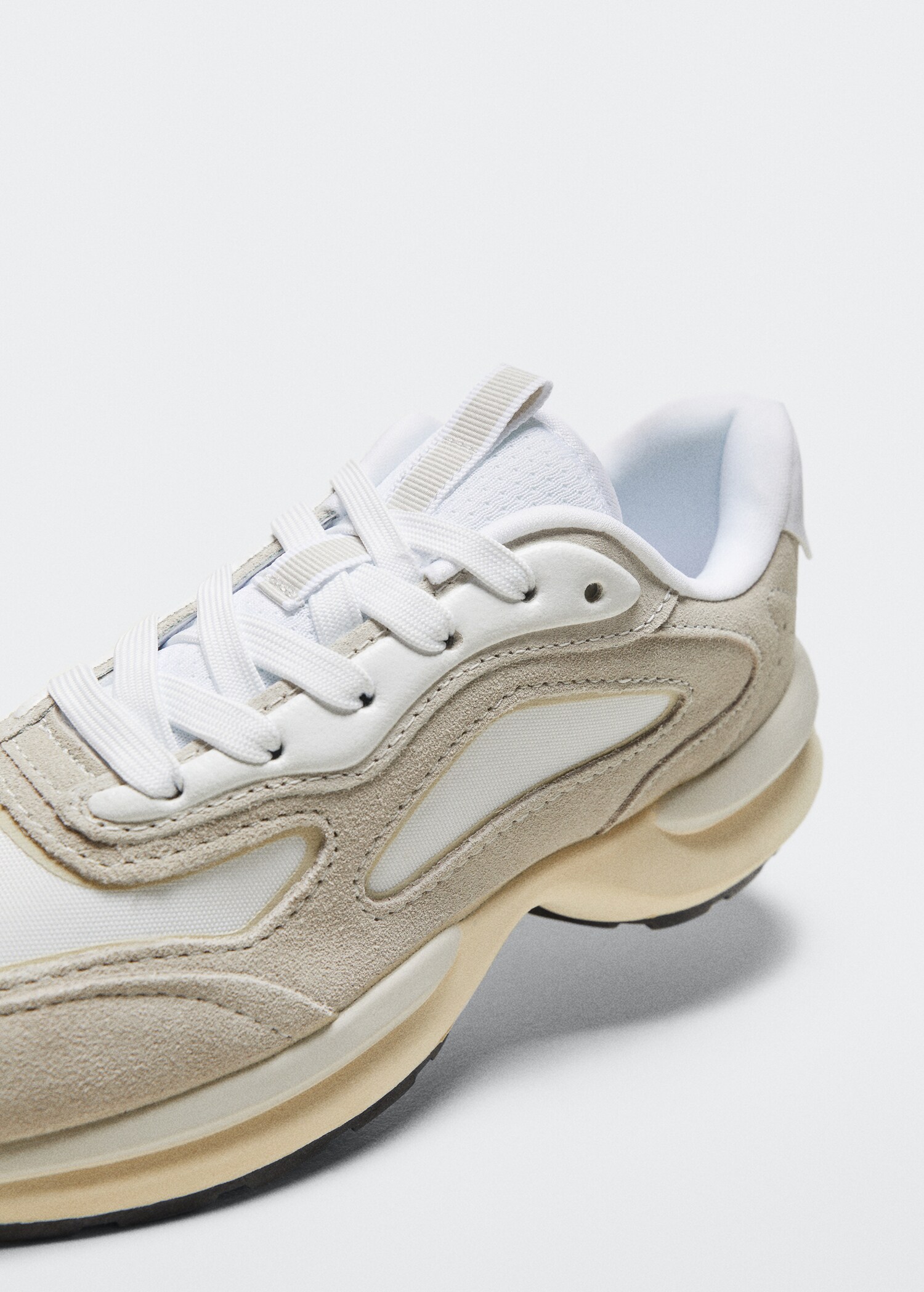 Kombinierte Wildleder-Sneakers - Detail des Artikels 1