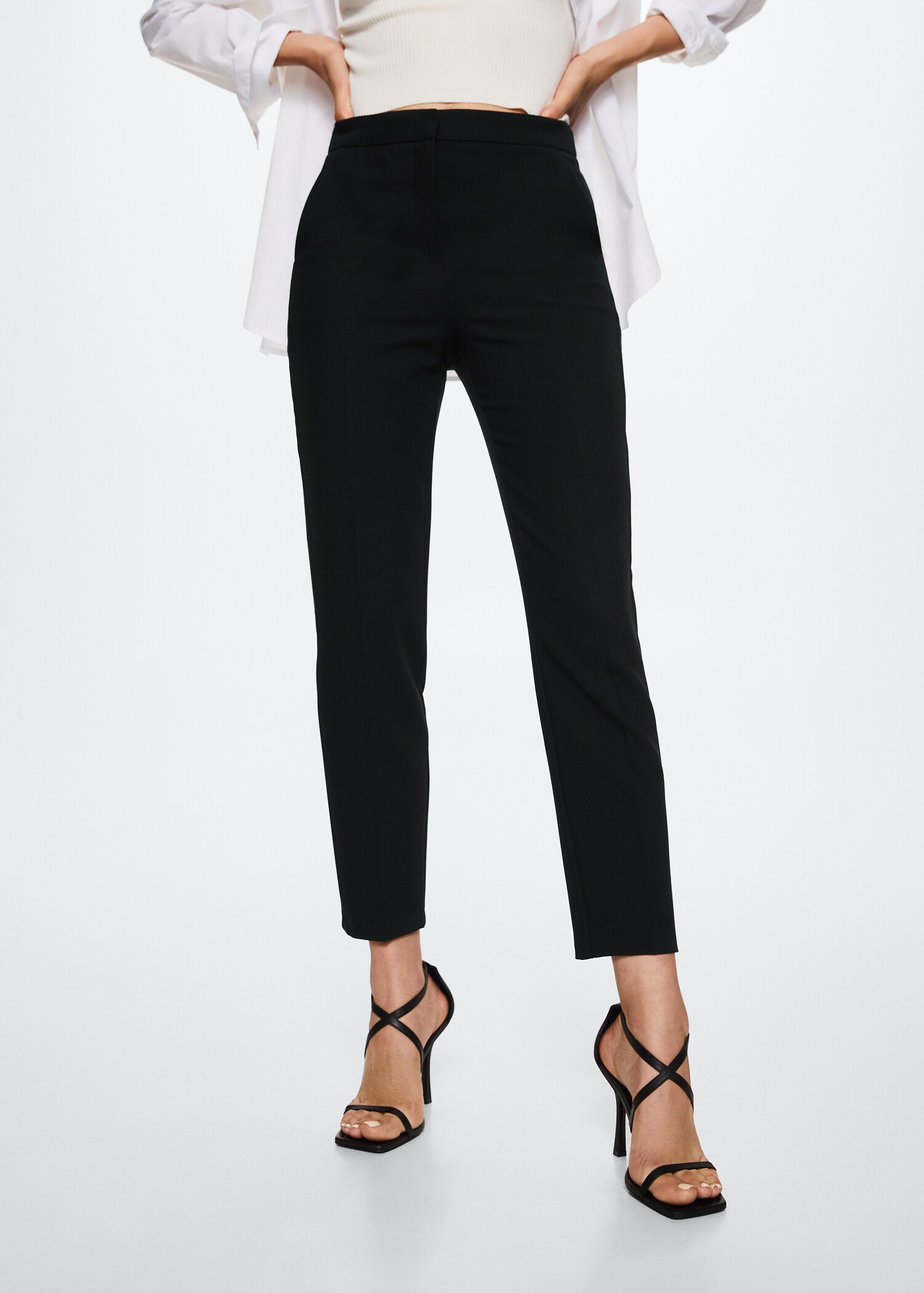 Crop skinny trousers - Medium plane