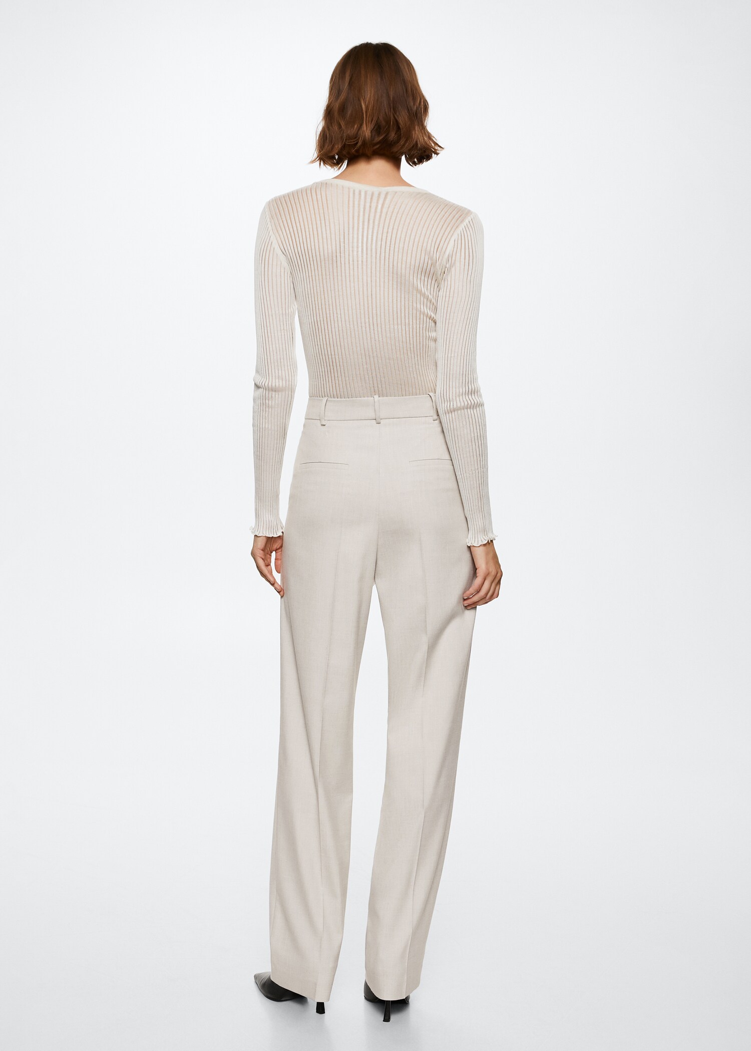 Straight suit pants - Reverse of the article