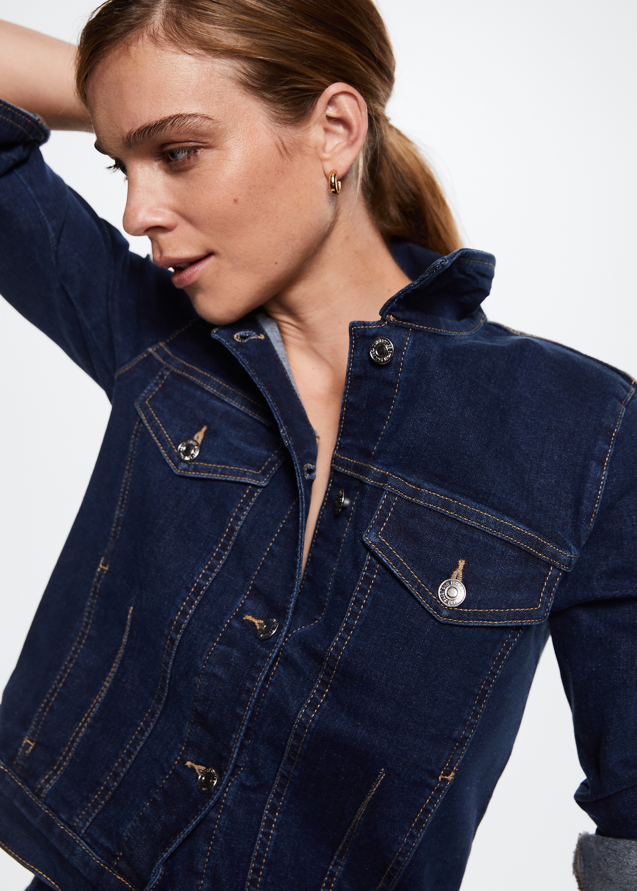 Cazadora denim algodón