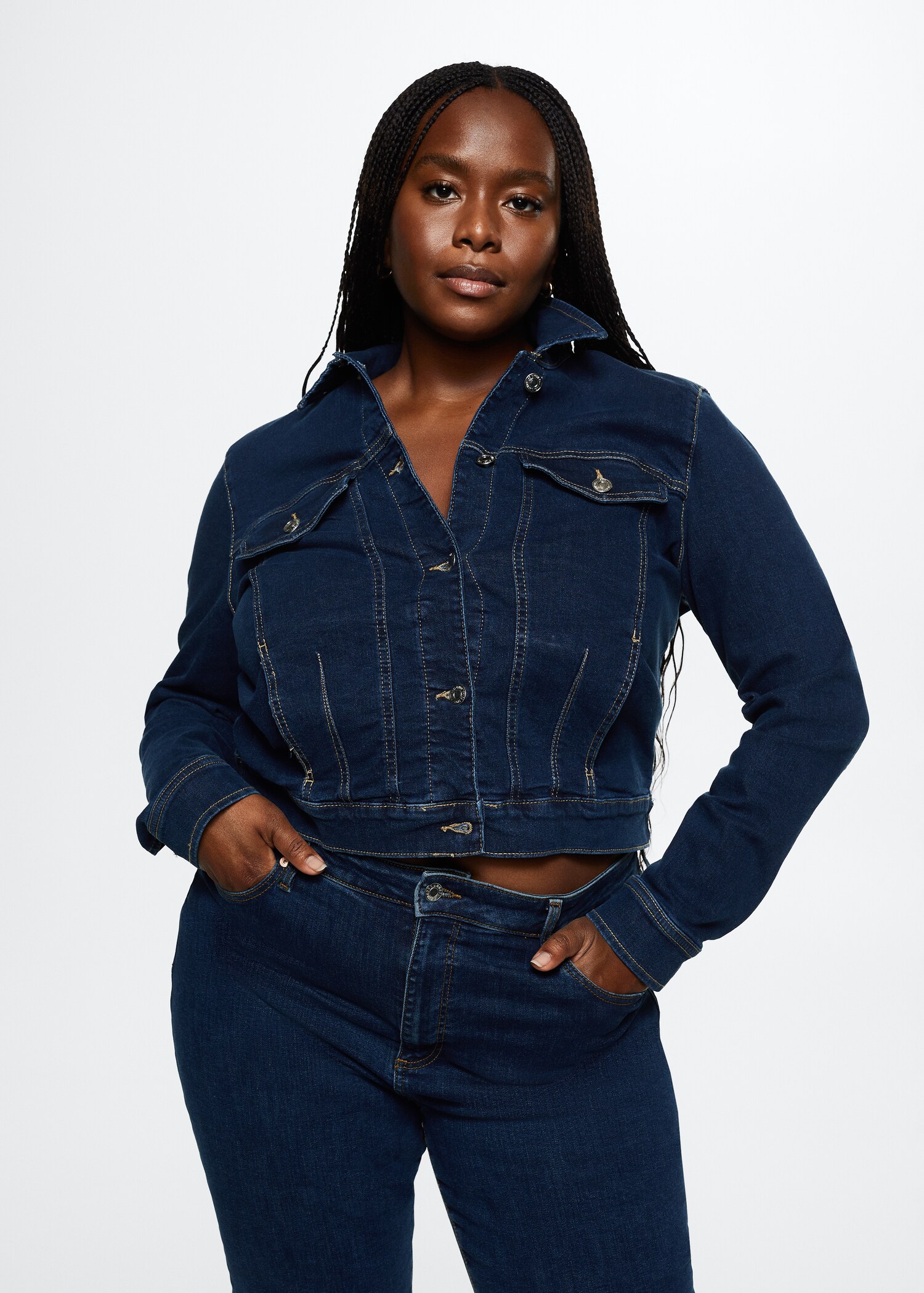 Cotton denim jacket - Details of the article 4