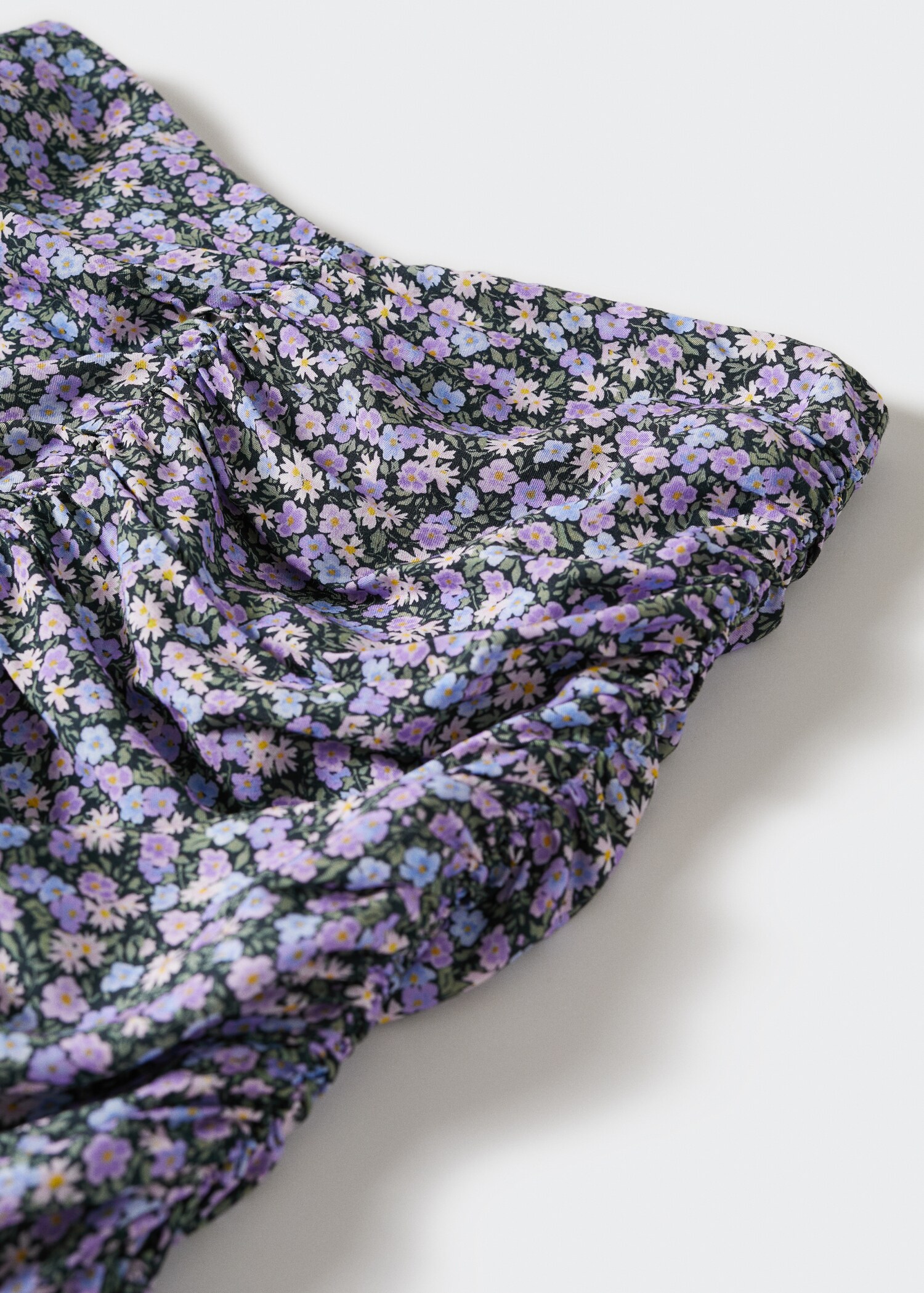 Ruffle flower print miniskirt - Details of the article 8