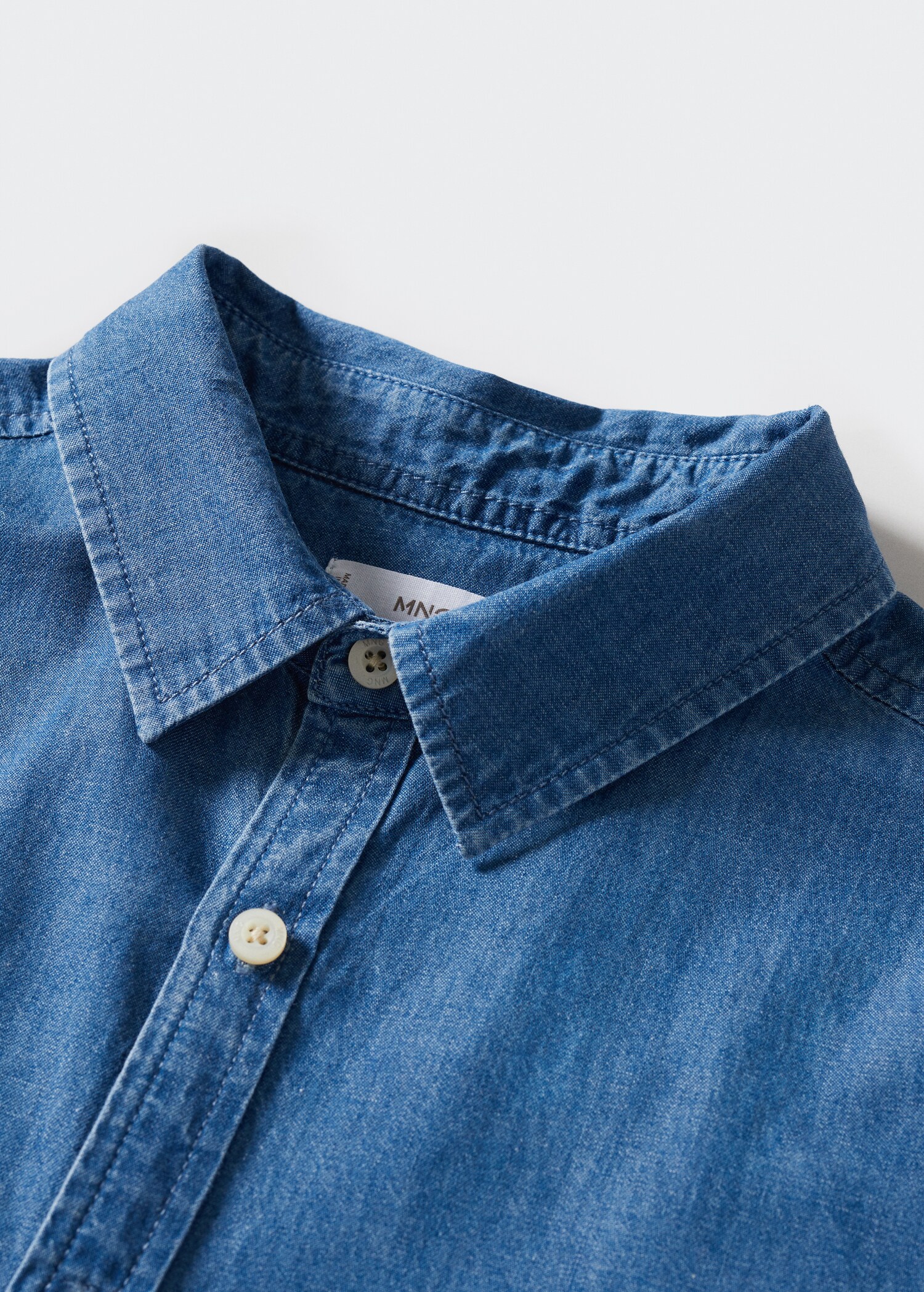 Cotton denim shirt - Details of the article 8