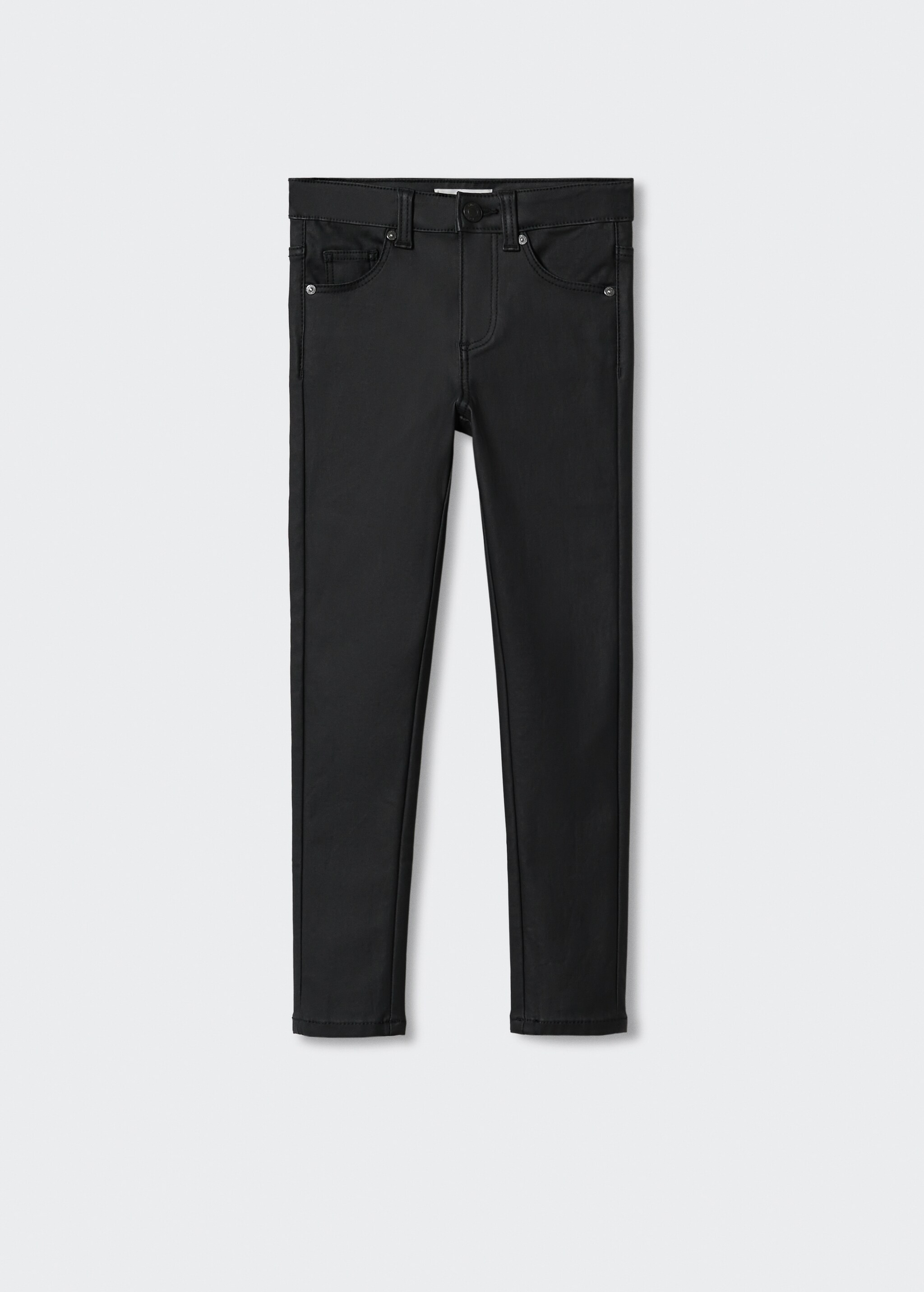 Coated skinny-fit trousers - Article without model