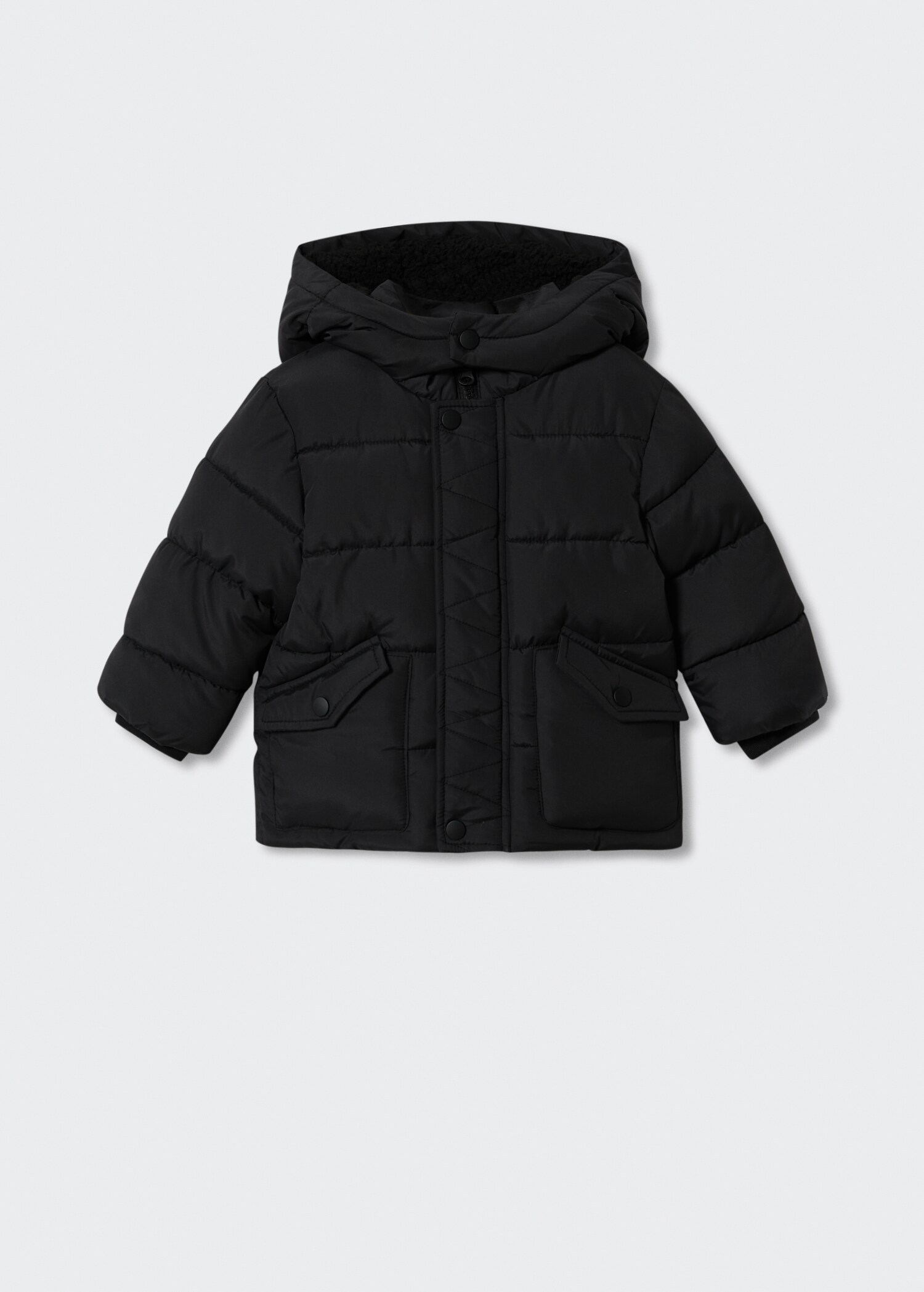 Hood quilted coat - Article without model