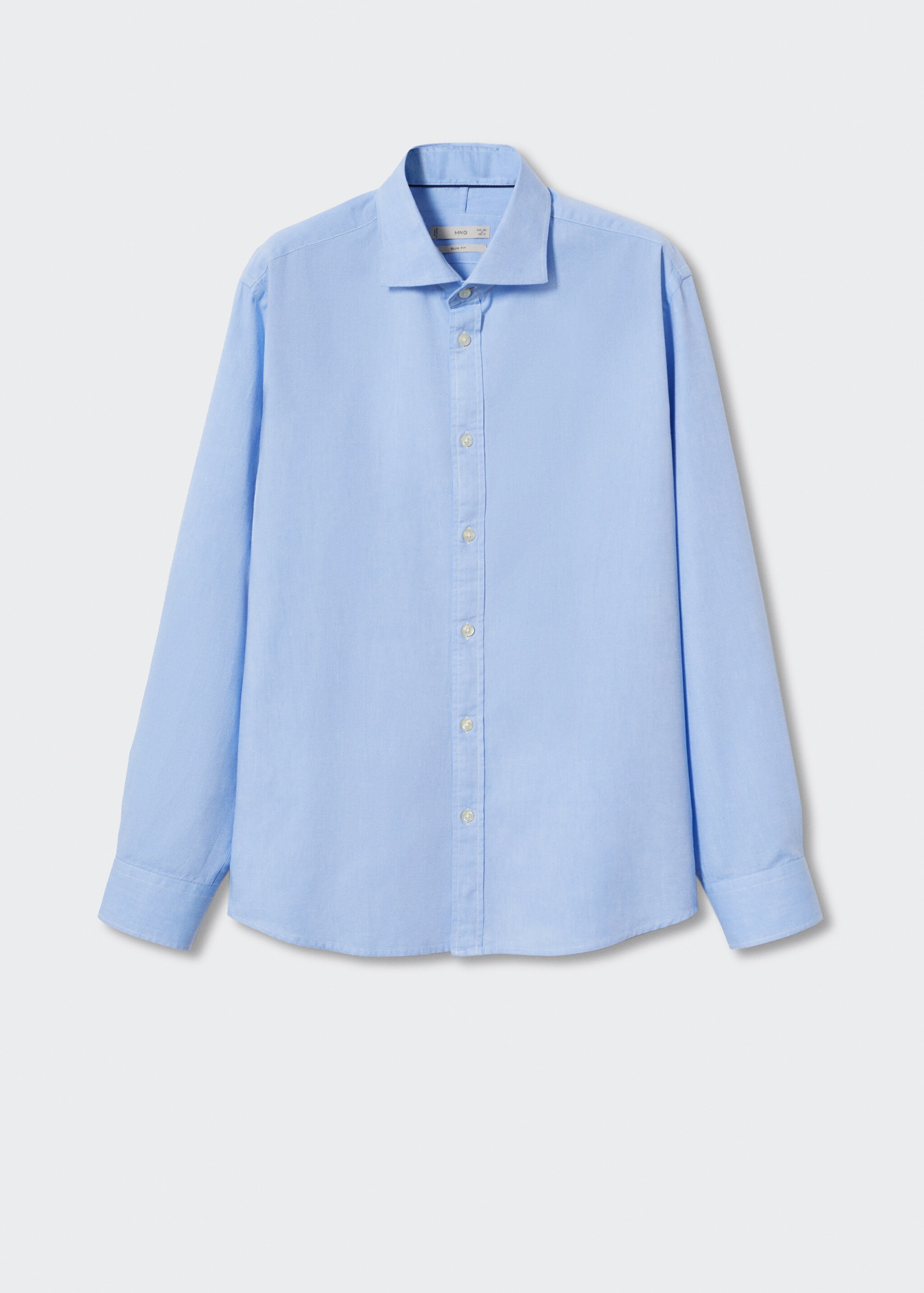 Slim-fit Oxford fabric shirt - Article without model