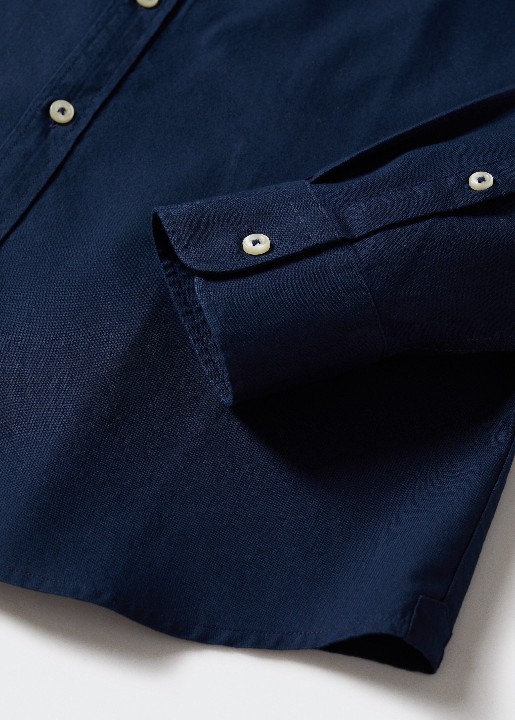 Slim-fit Oxford fabric shirt - Details of the article 7
