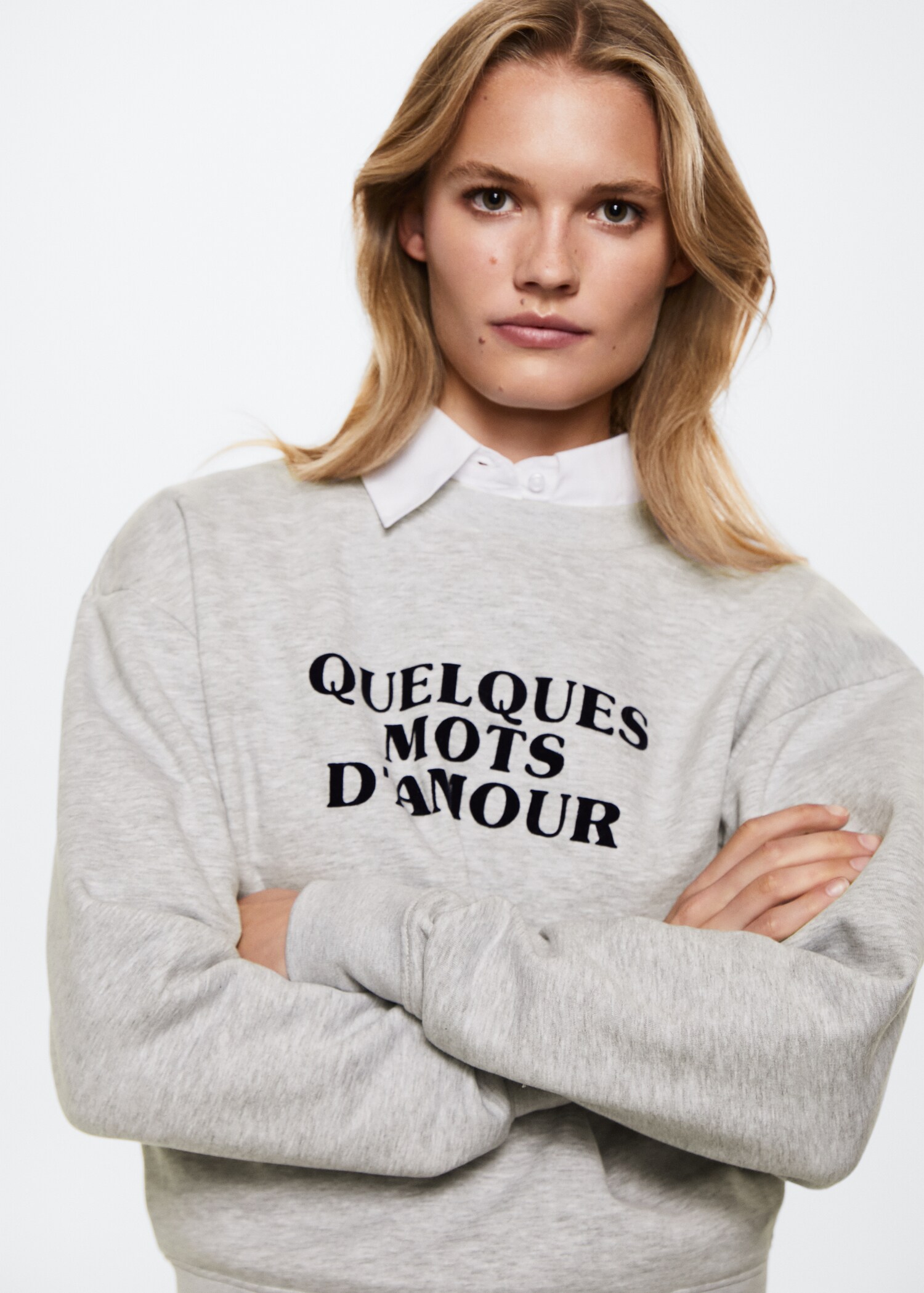 Message cotton sweatshirt - Details of the article 1