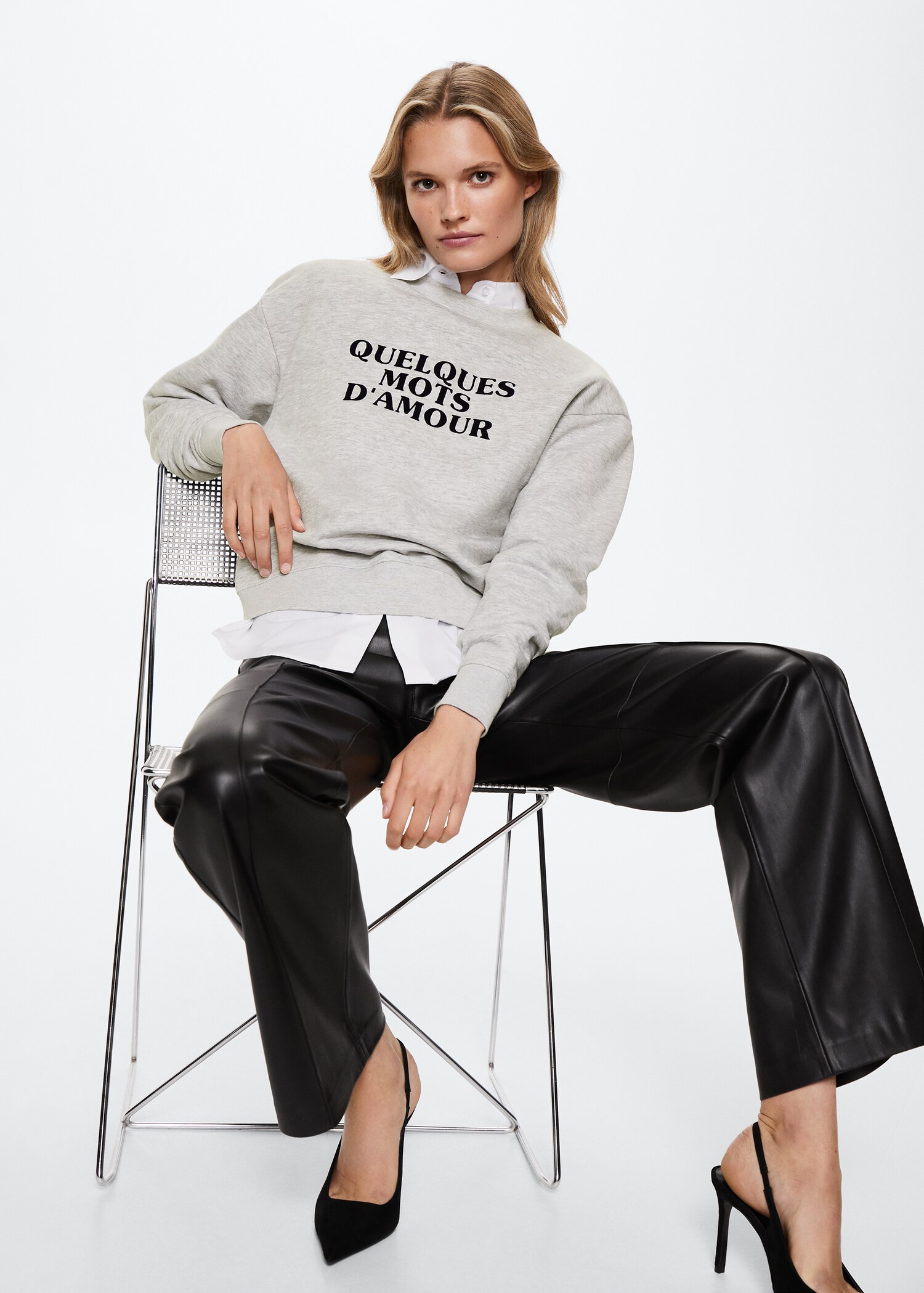 Message cotton sweatshirt - Details of the article 2
