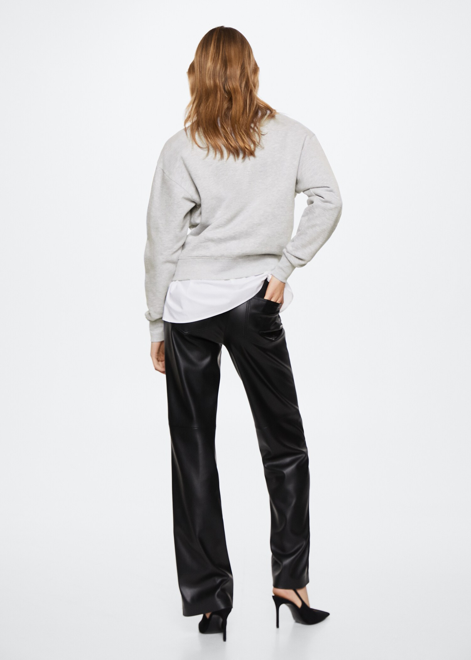 Message cotton sweatshirt - Reverse of the article