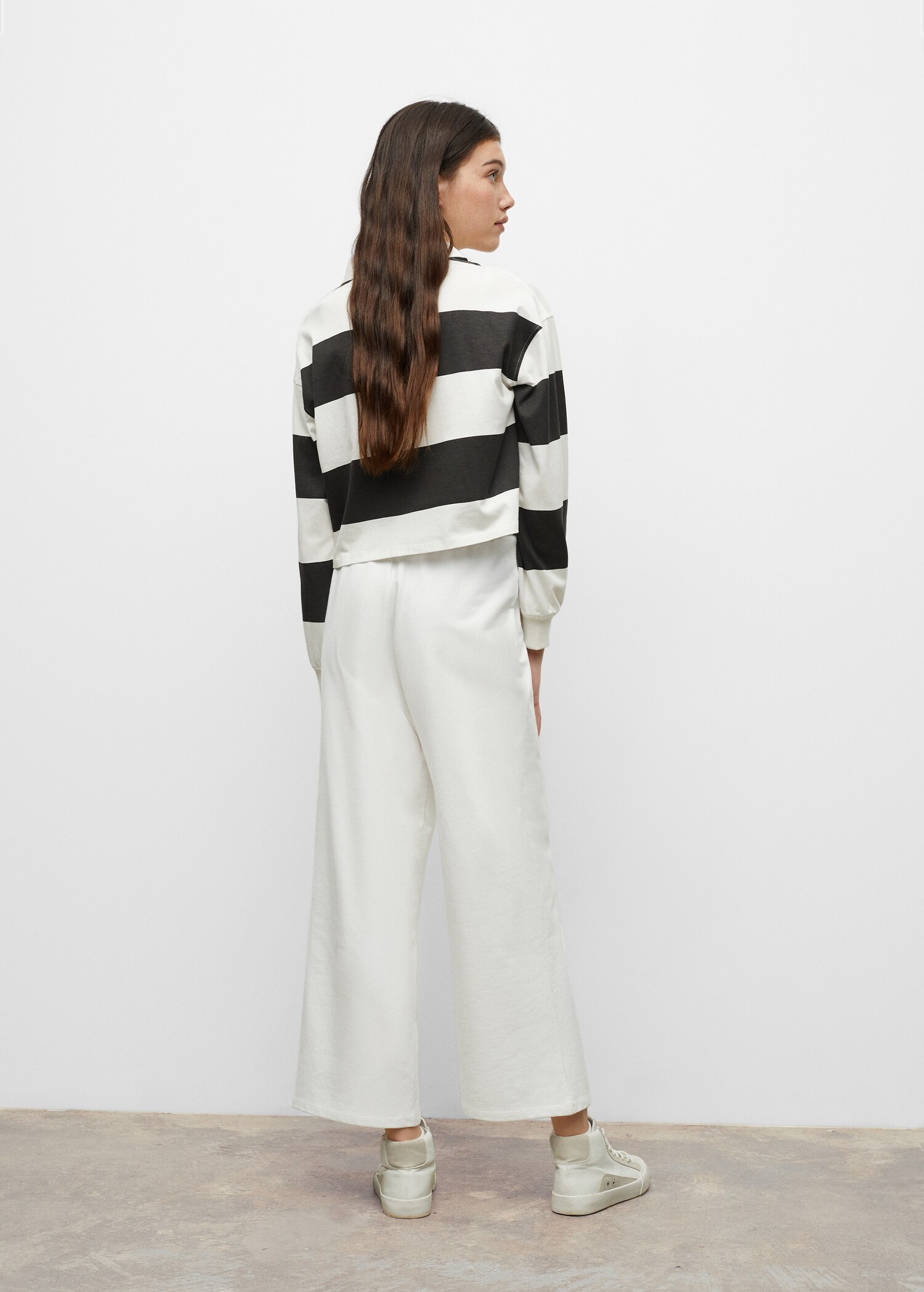Knit jogger-style trousers - Reverse of the article
