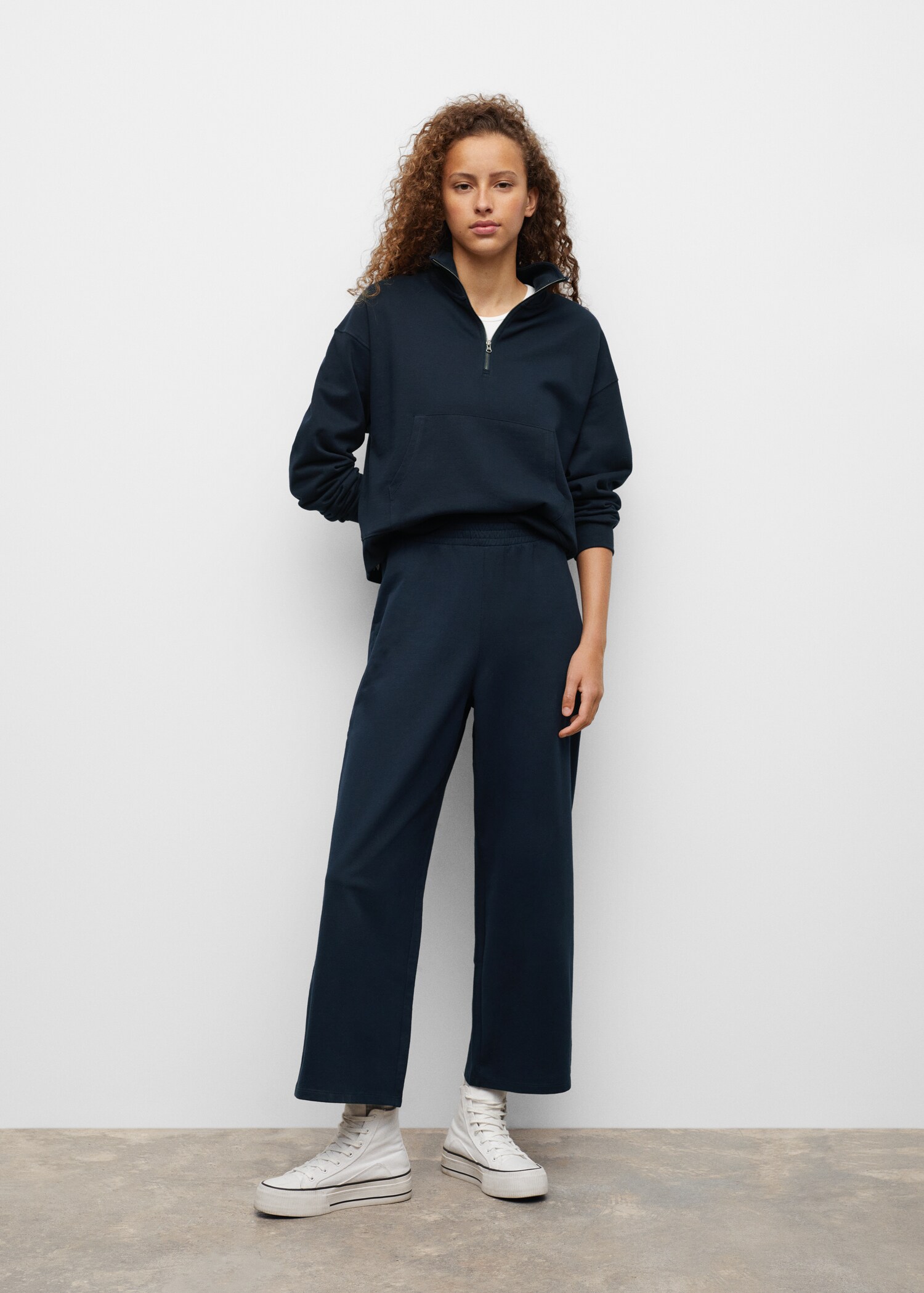 Knit jogger-style trousers - Medium plane