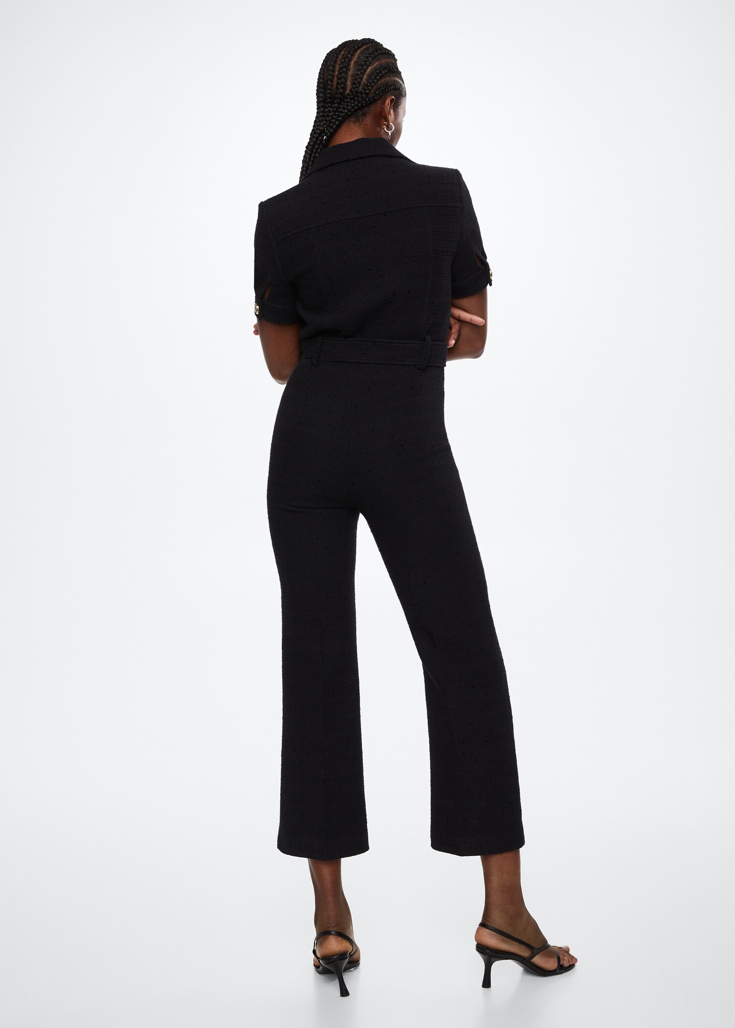 Combinaison tweed manches courtes - Verso de l’article
