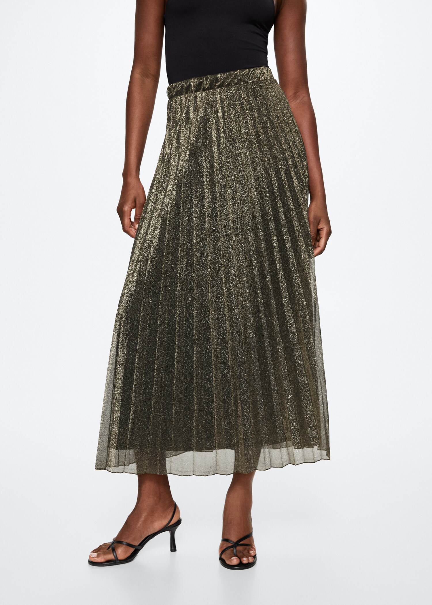 Shiny pleated skirt - Details of the article 6
