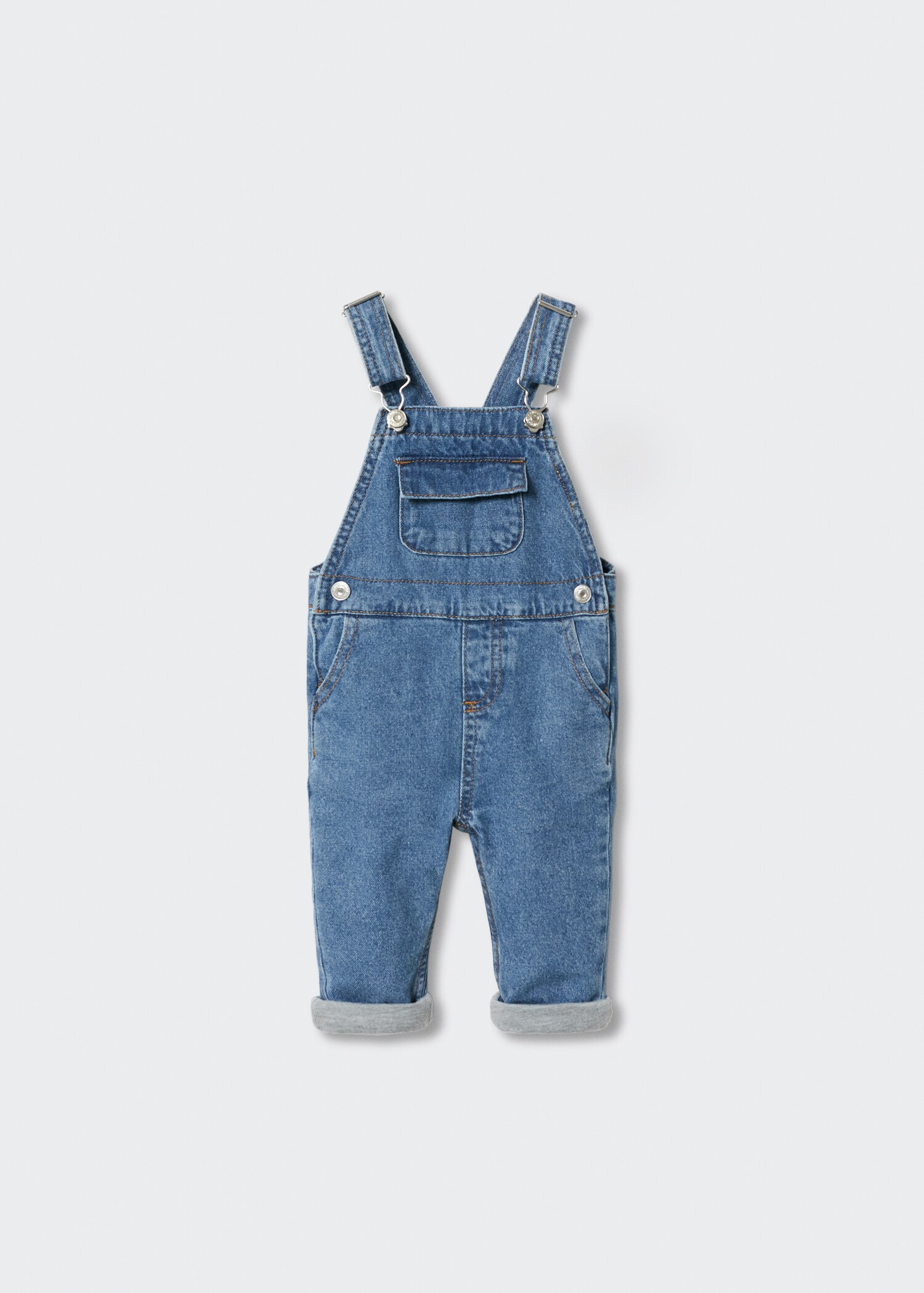 Lined denim dungarees - Article without model