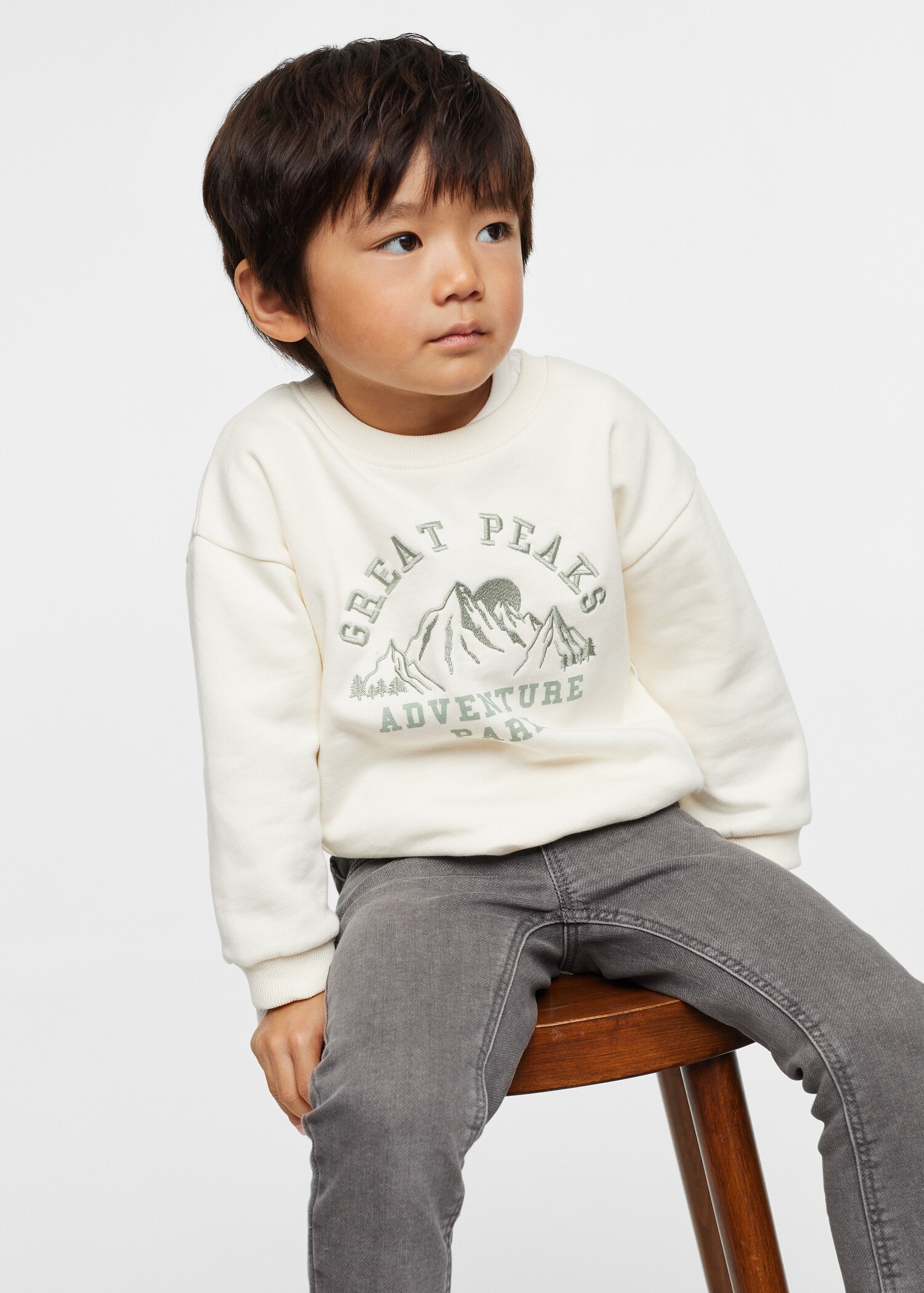 Bedrukt sweatshirt met borduursel - Detail van het artikel 1