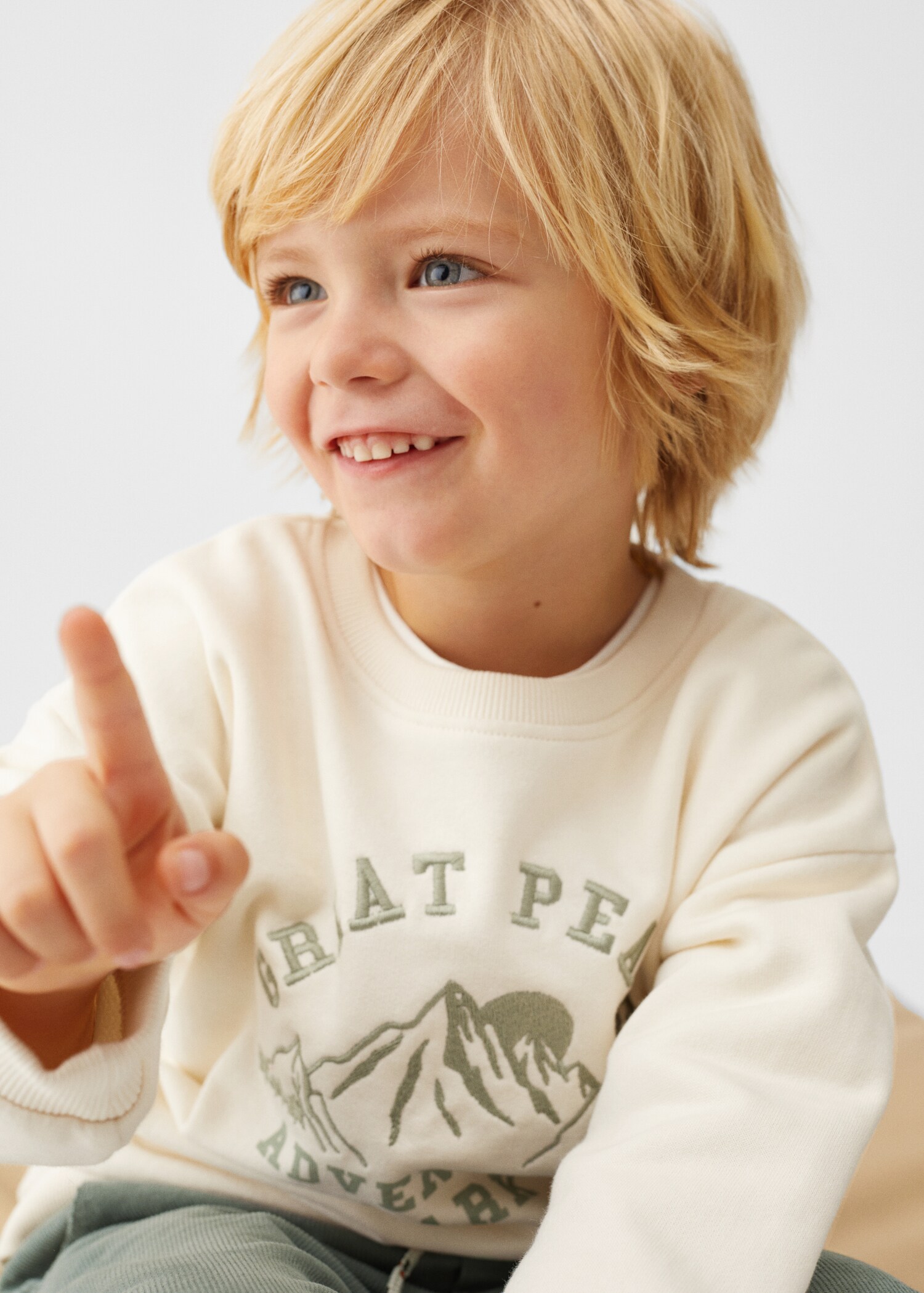 Bedrukt sweatshirt met borduursel - Detail van het artikel 2