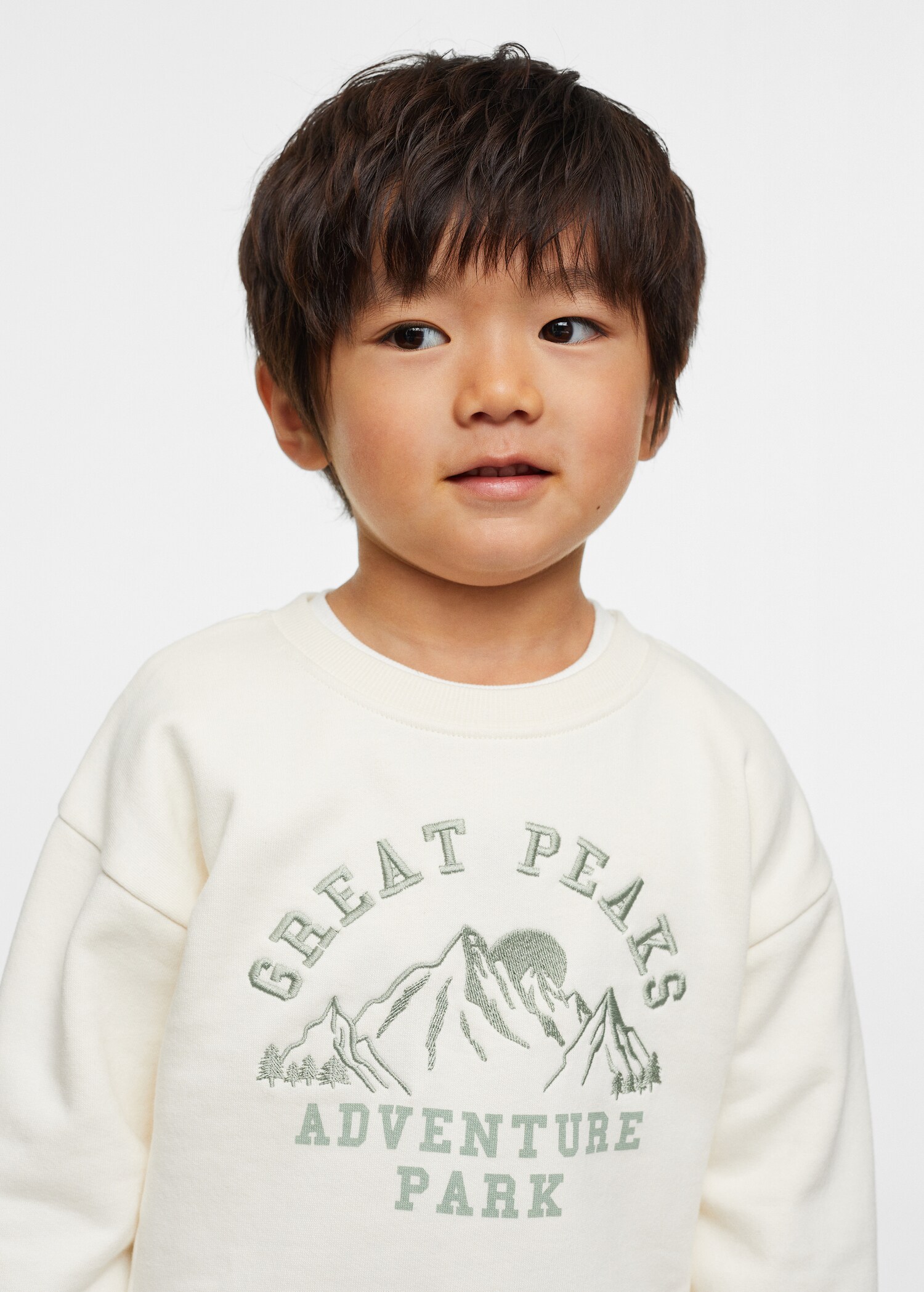 Bedrukt sweatshirt met borduursel - Detail van het artikel 4