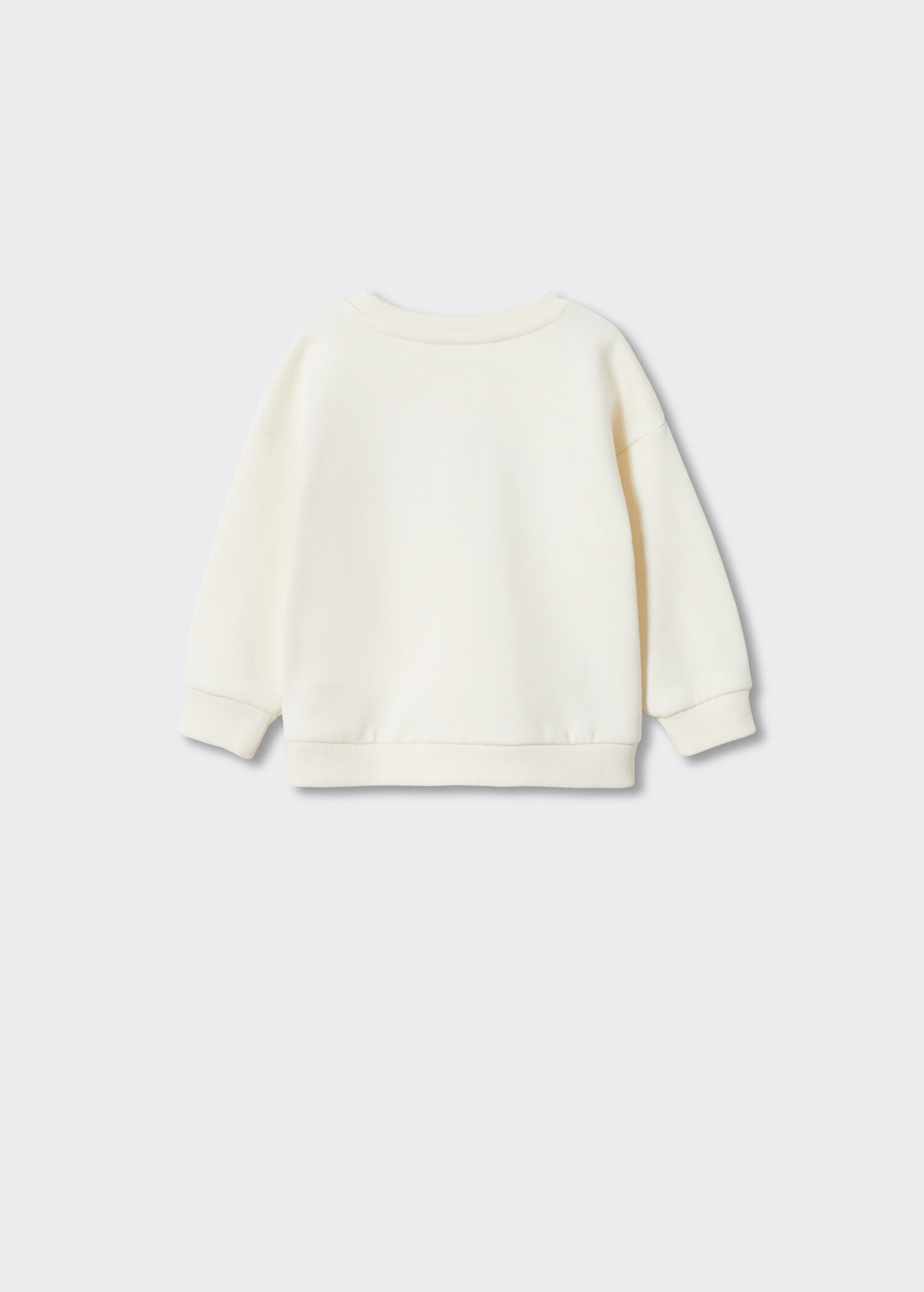 Bedrukt sweatshirt met borduursel - Achterkant van het artikel