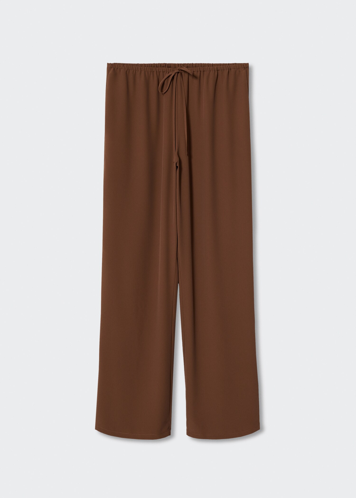 Drawstring straight trousers - Article without model