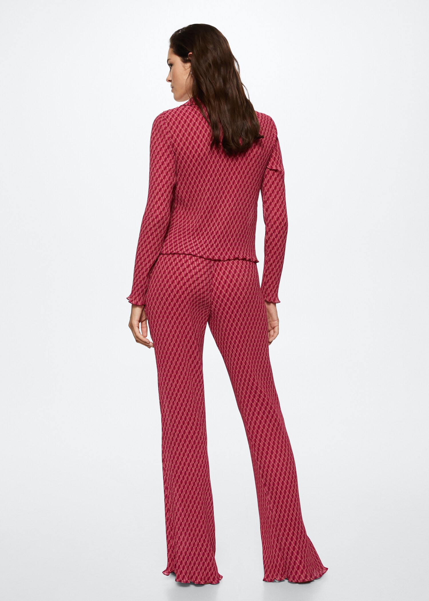 Pantalon droit texturé - Verso de l’article