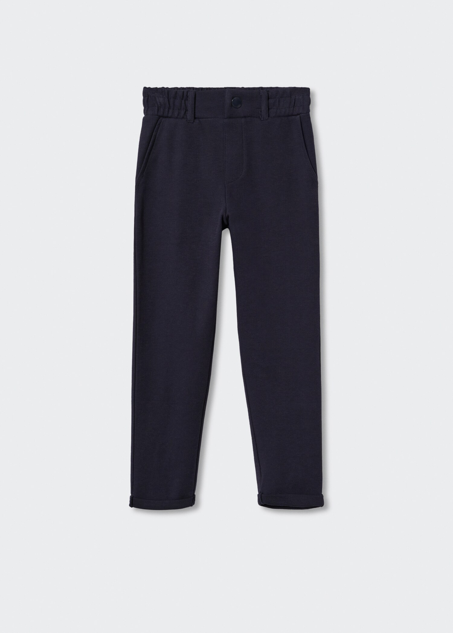 Pantalón recto cintura elástica - Artículo sin modelo