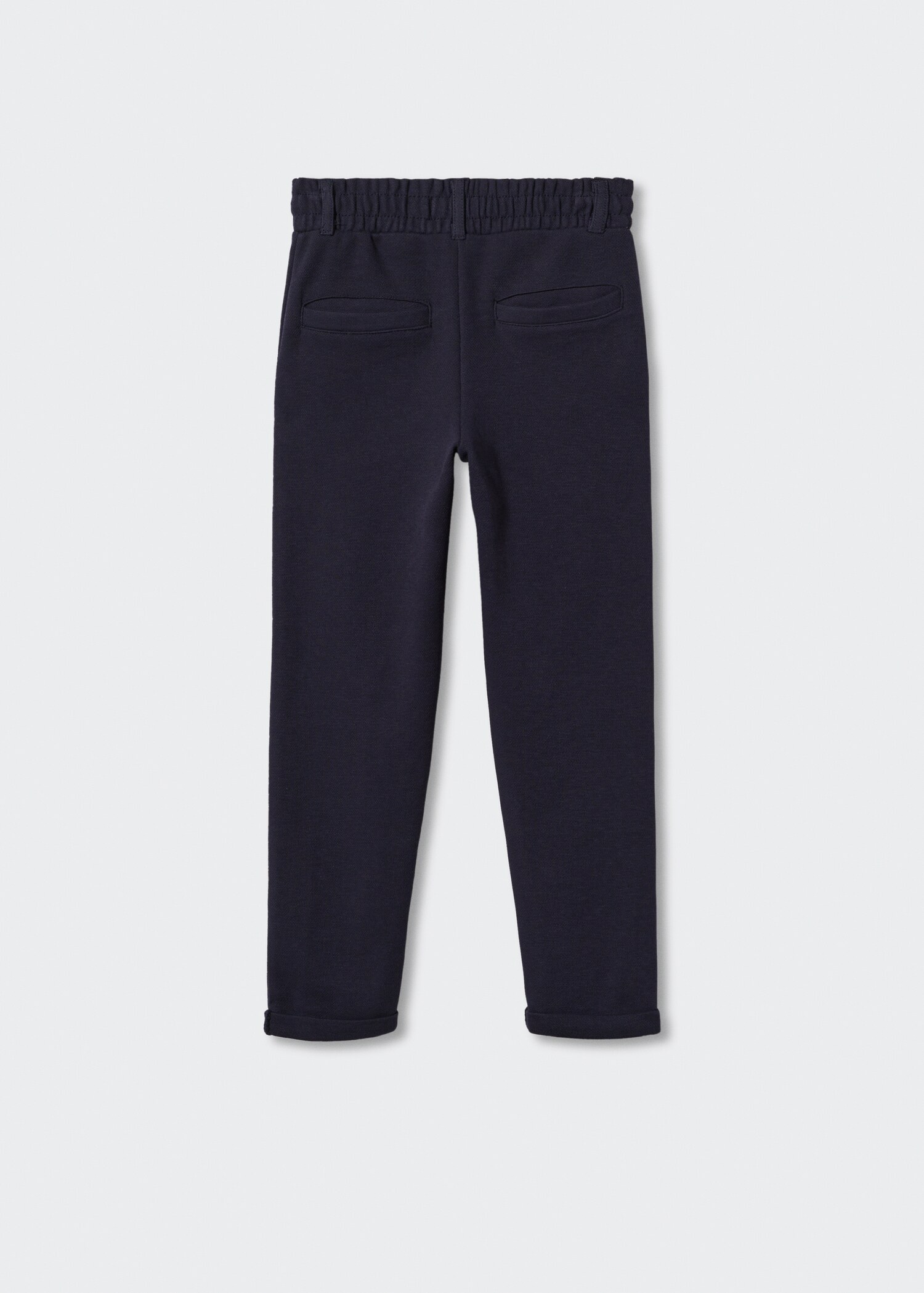 Pantalón recto cintura elástica - Reverso del artículo