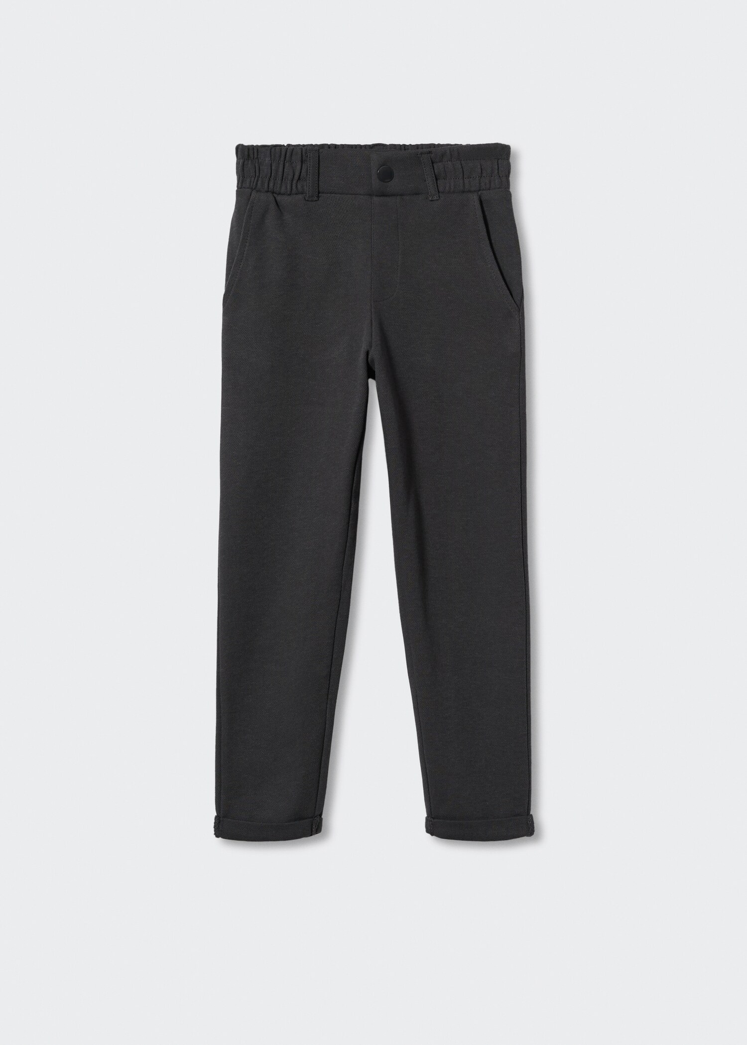 Pantalón recto cintura elástica - Artículo sin modelo
