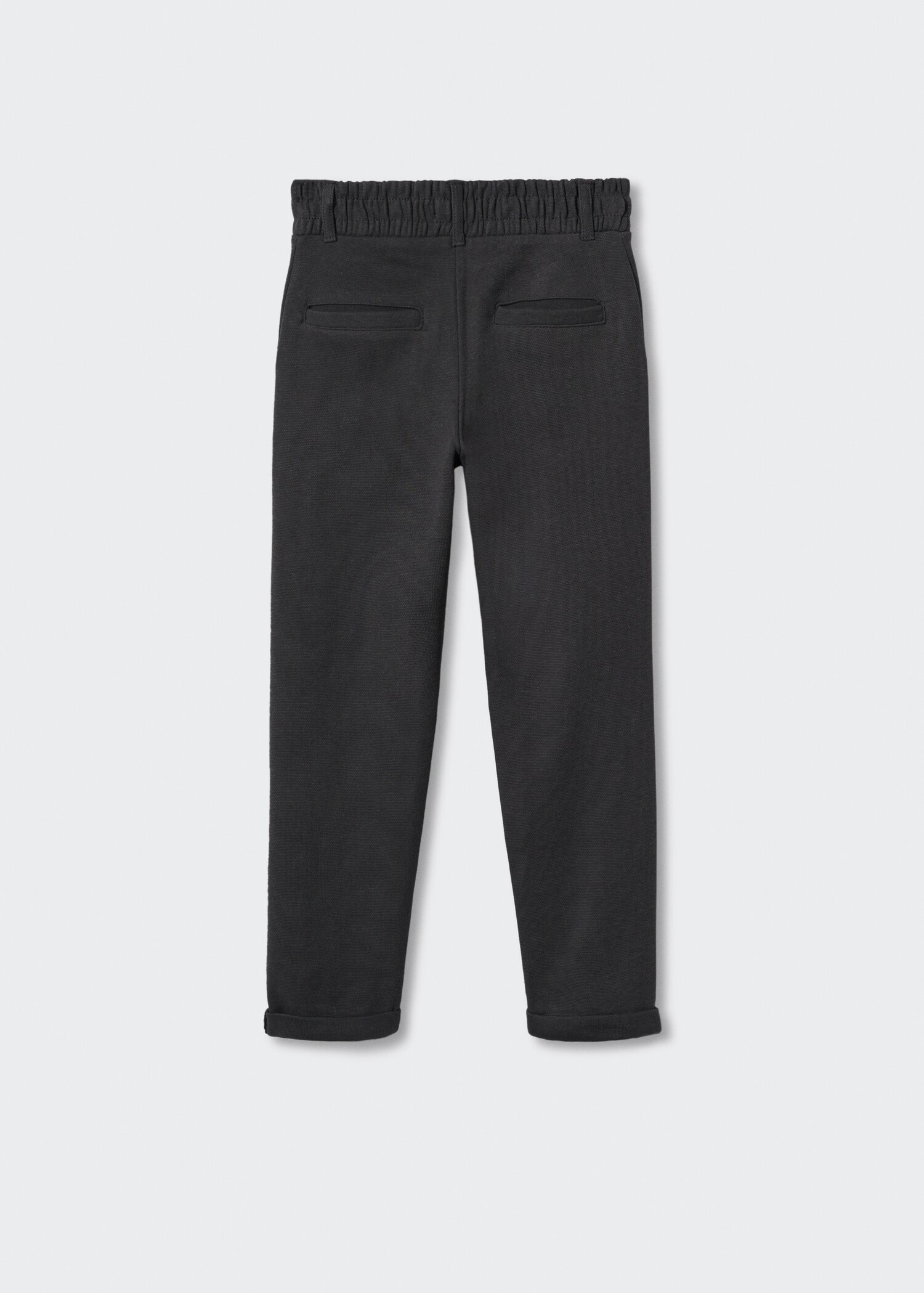 Pantalón recto cintura elástica - Reverso del artículo