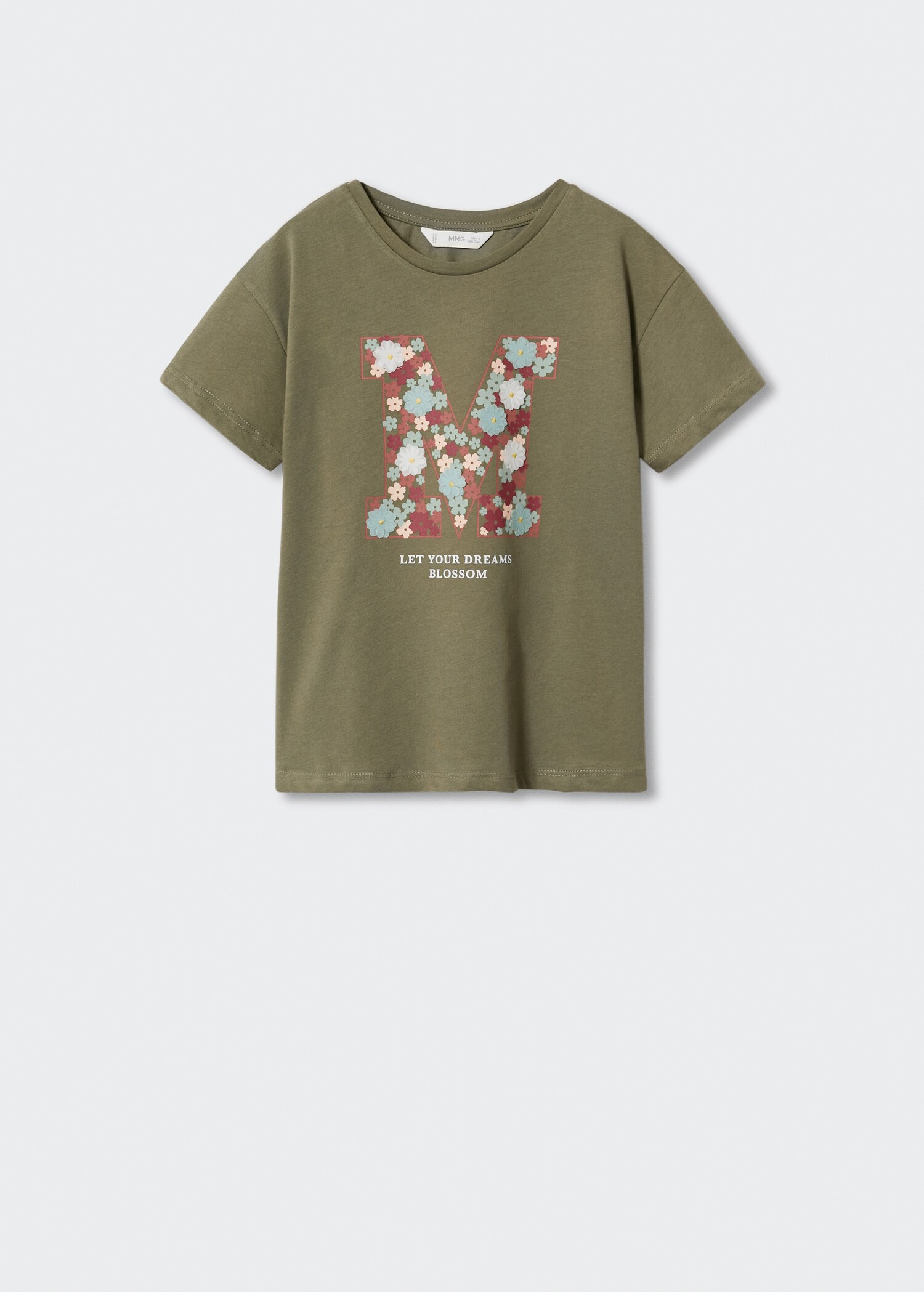 Embossed flowers t-shirt - Article without model