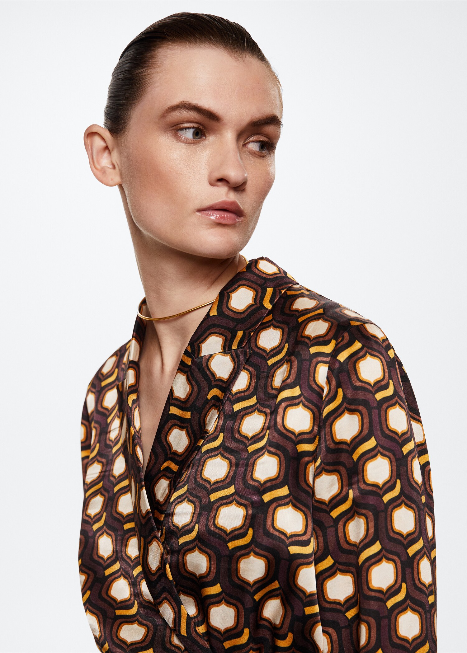 Veste croisée en imprimé géométrique - Détail de l'article 4
