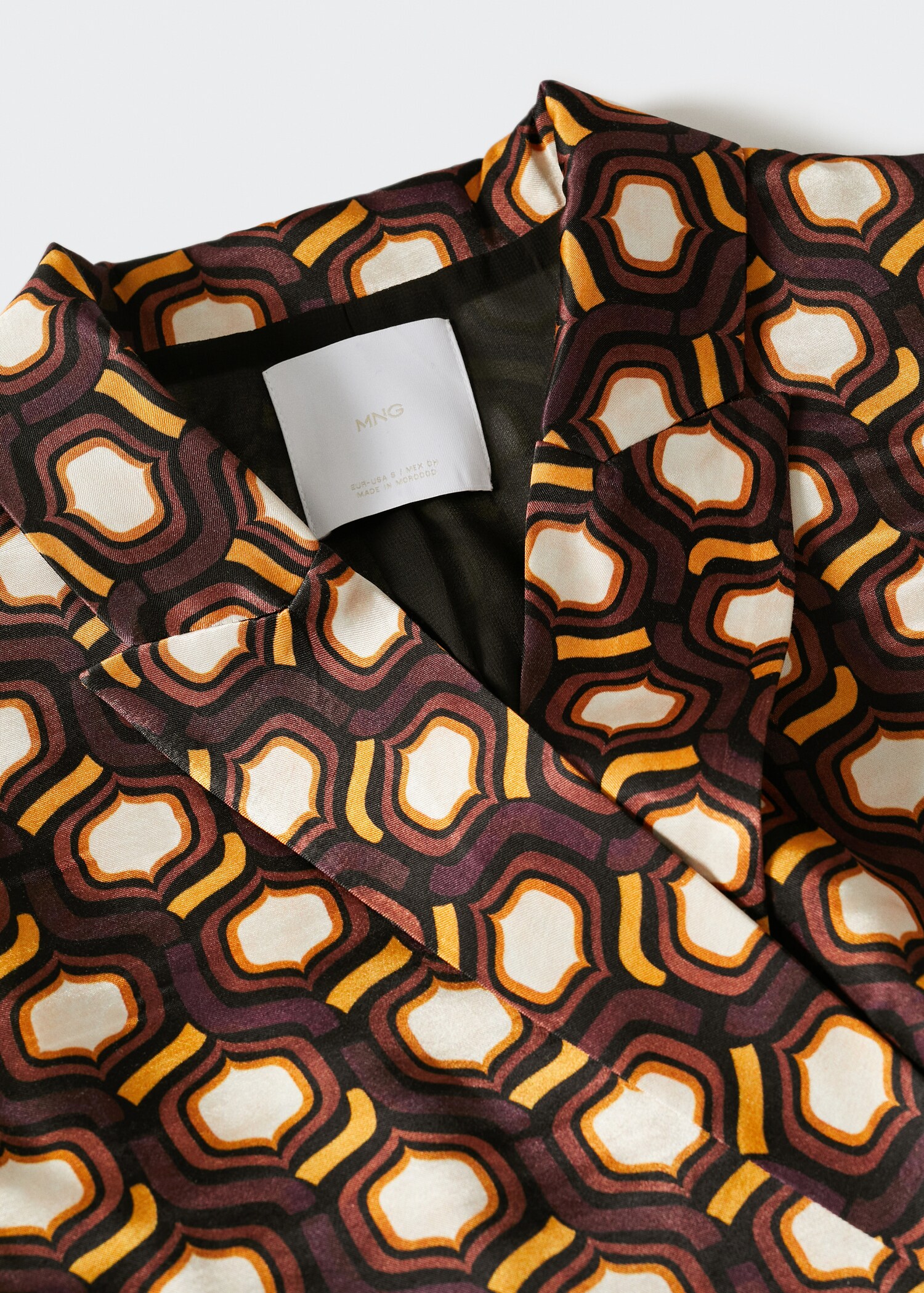 Veste croisée en imprimé géométrique - Détail de l'article 8