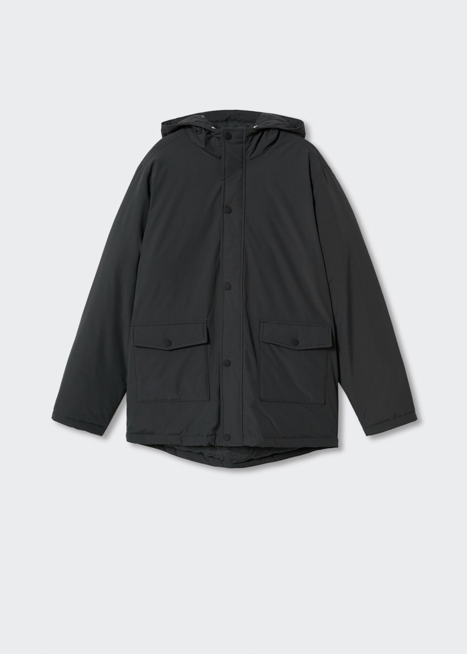 Anorak with shearling-effect hood - Details of the article 0