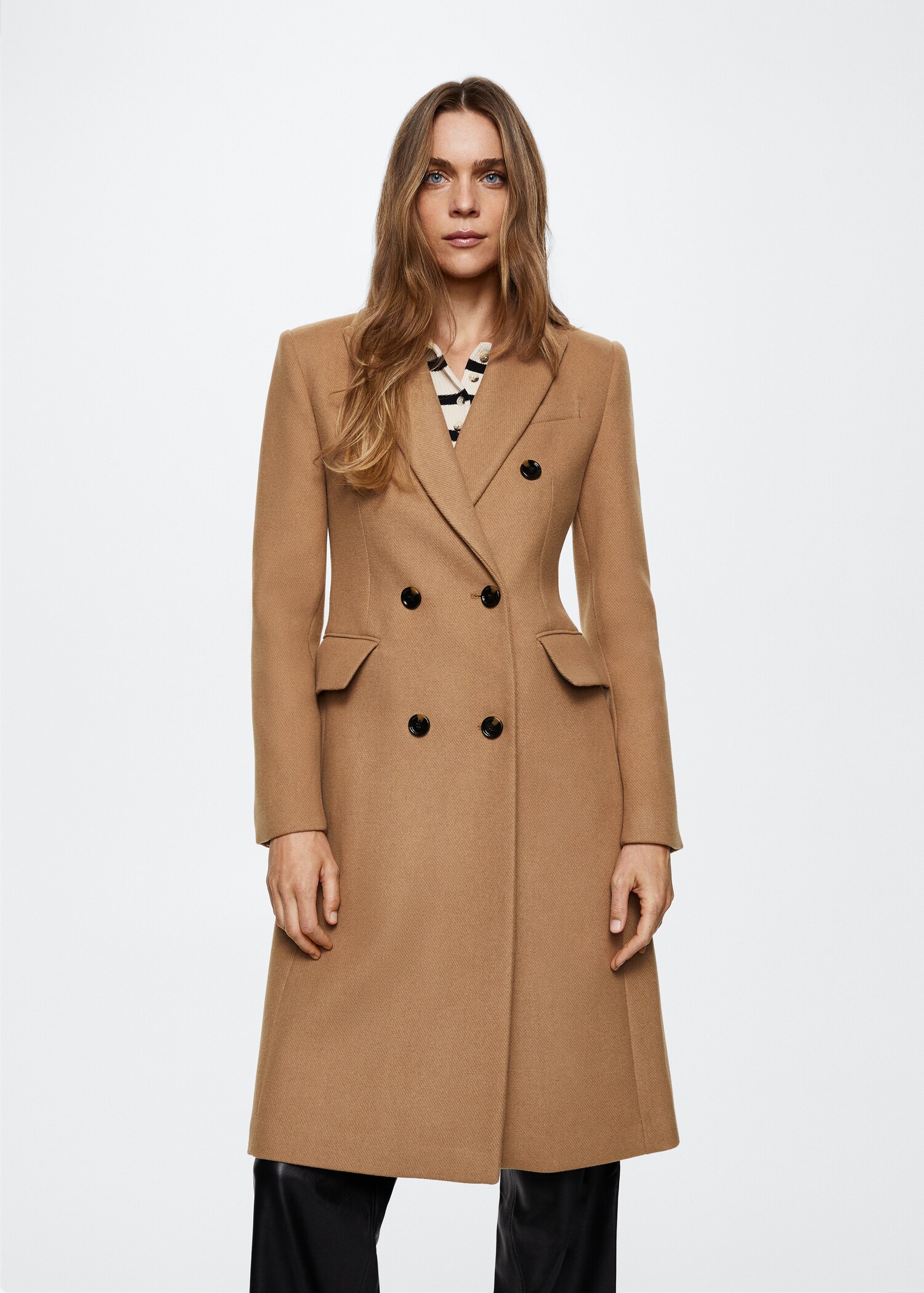 Tailored wool coat - Medium plane