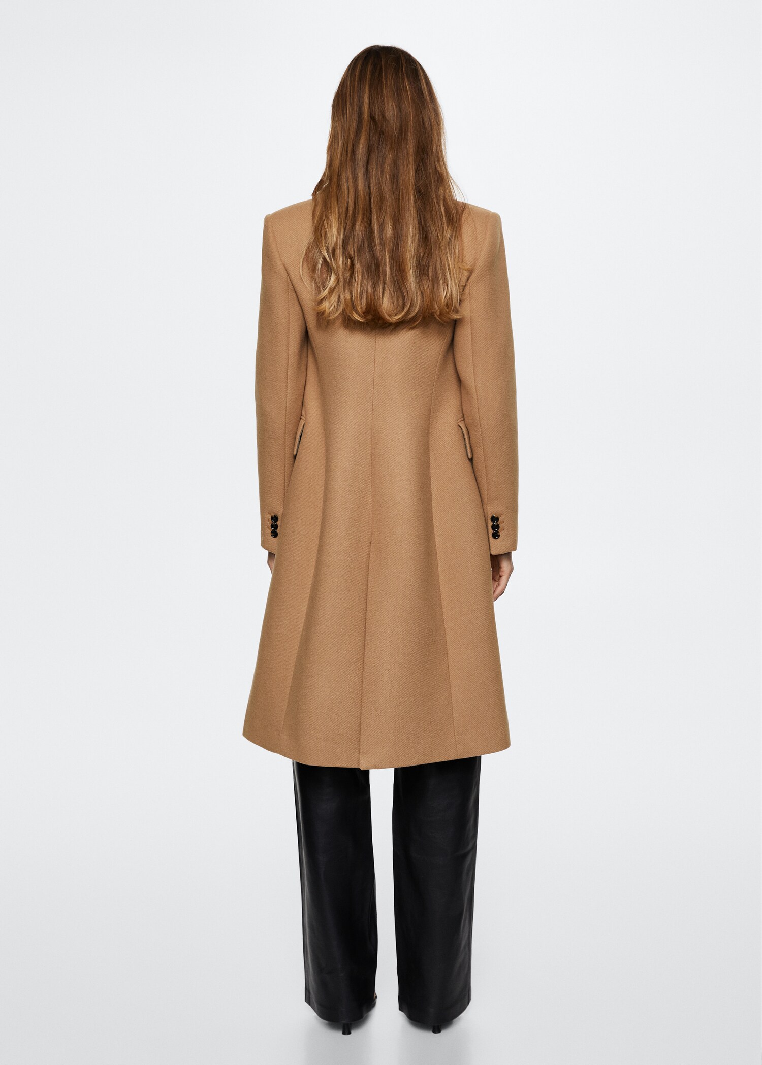 Tailored wool coat - Reverse of the article