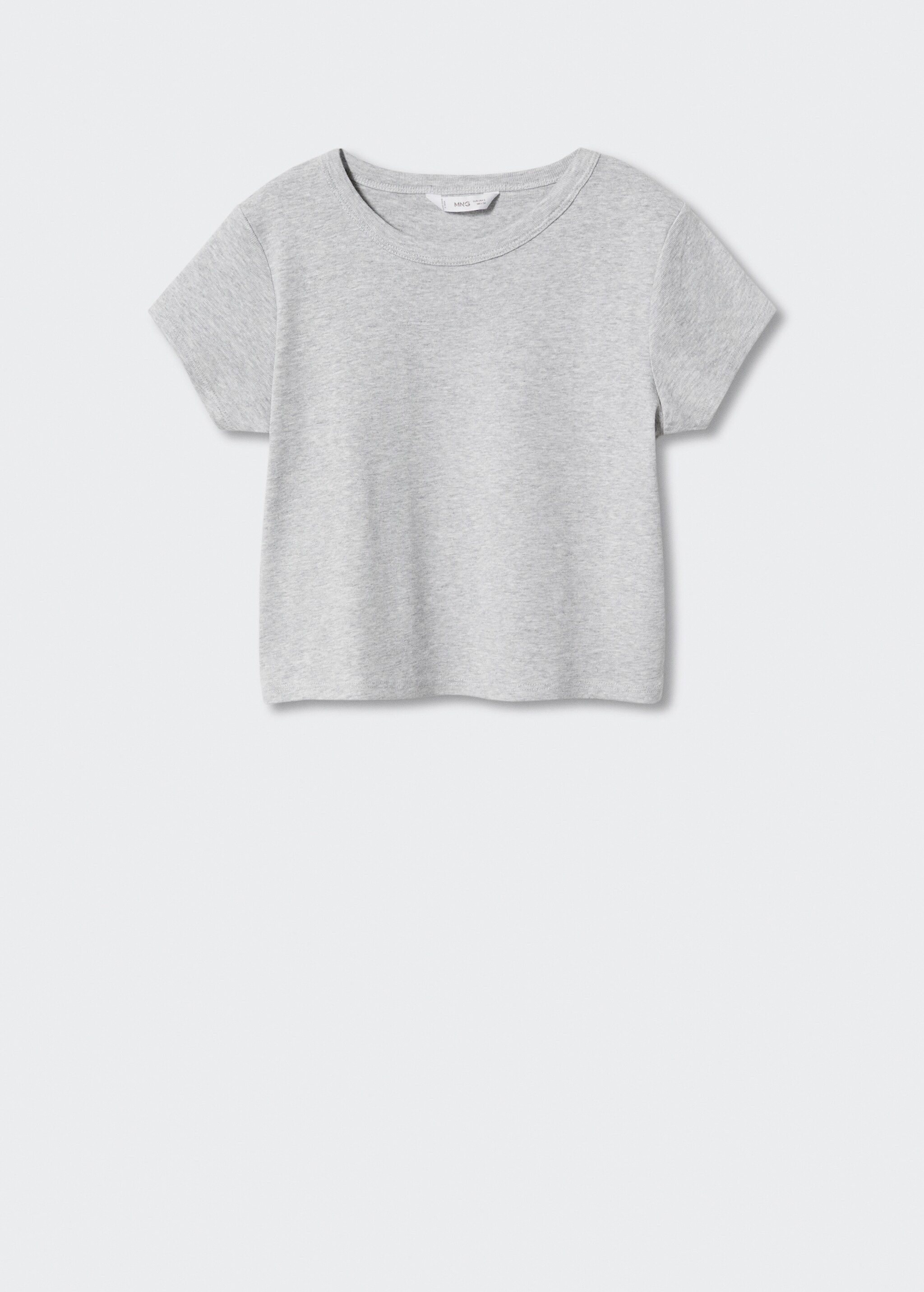 Cropped t-skjorte i bomull - Artikkel uten modell