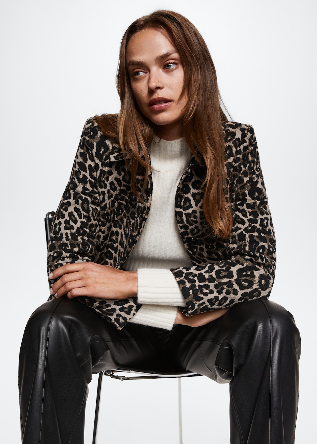 Leopard print coat Women MANGO OUTLET USA