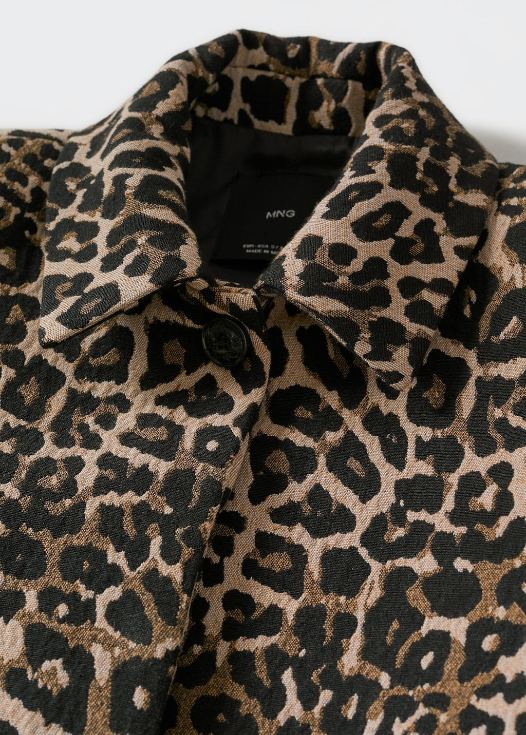 Leopard print coat