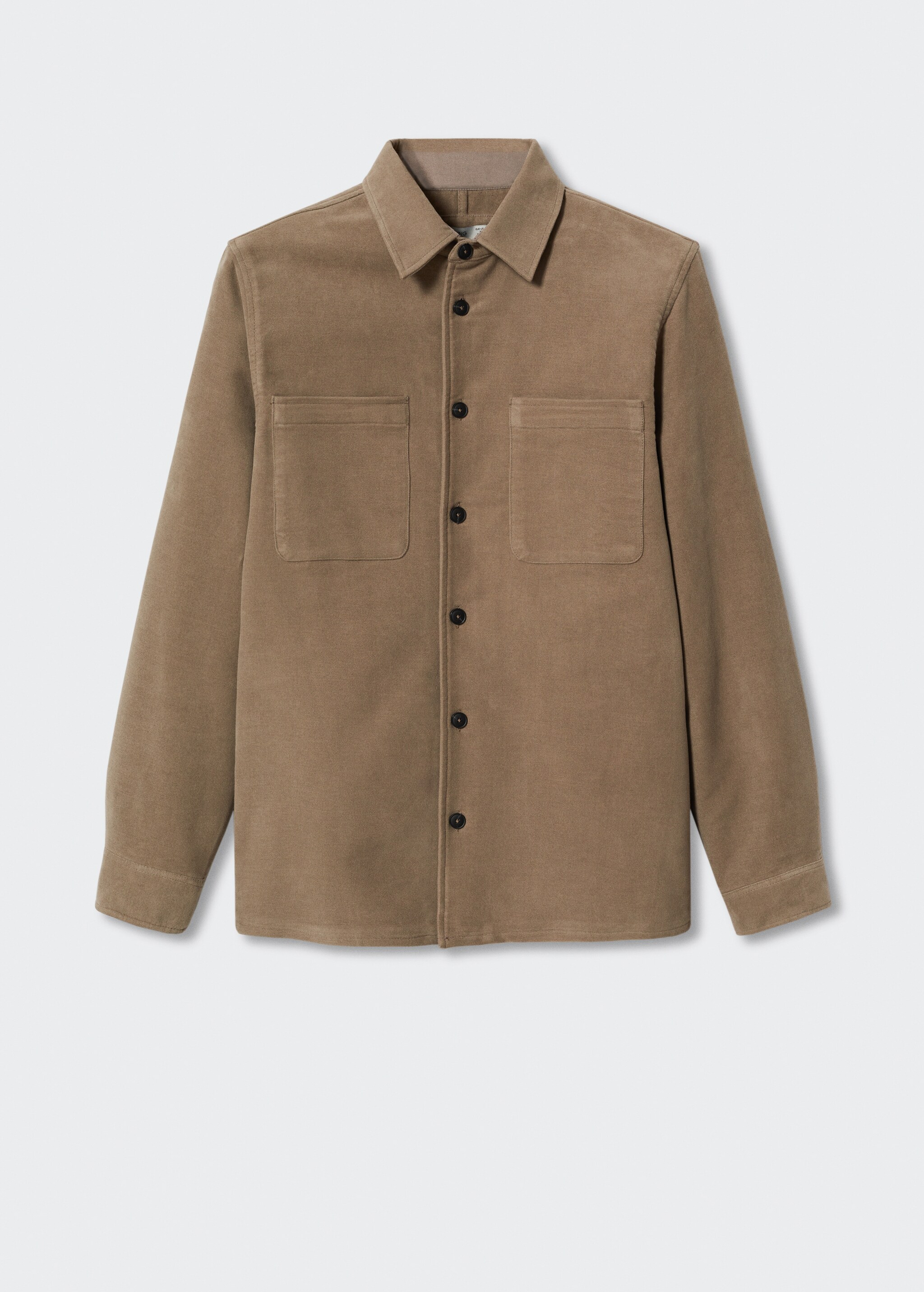 Textured overshirt with pockets - Article without model