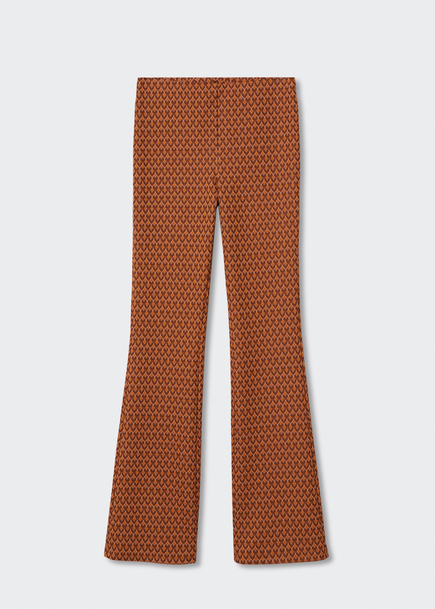 Printed flared trousers - Article without model