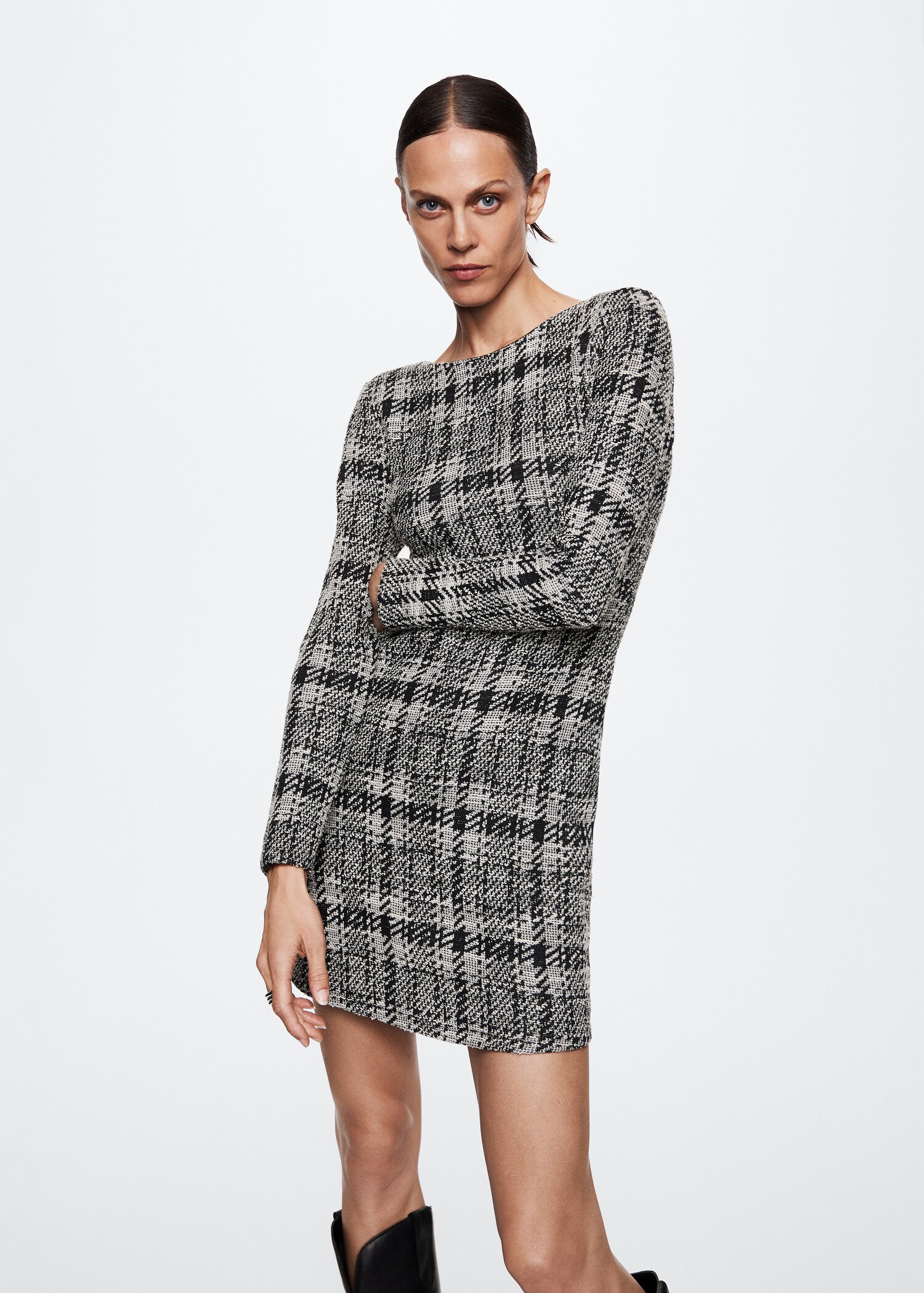 Stripped tweed dress - Medium plane