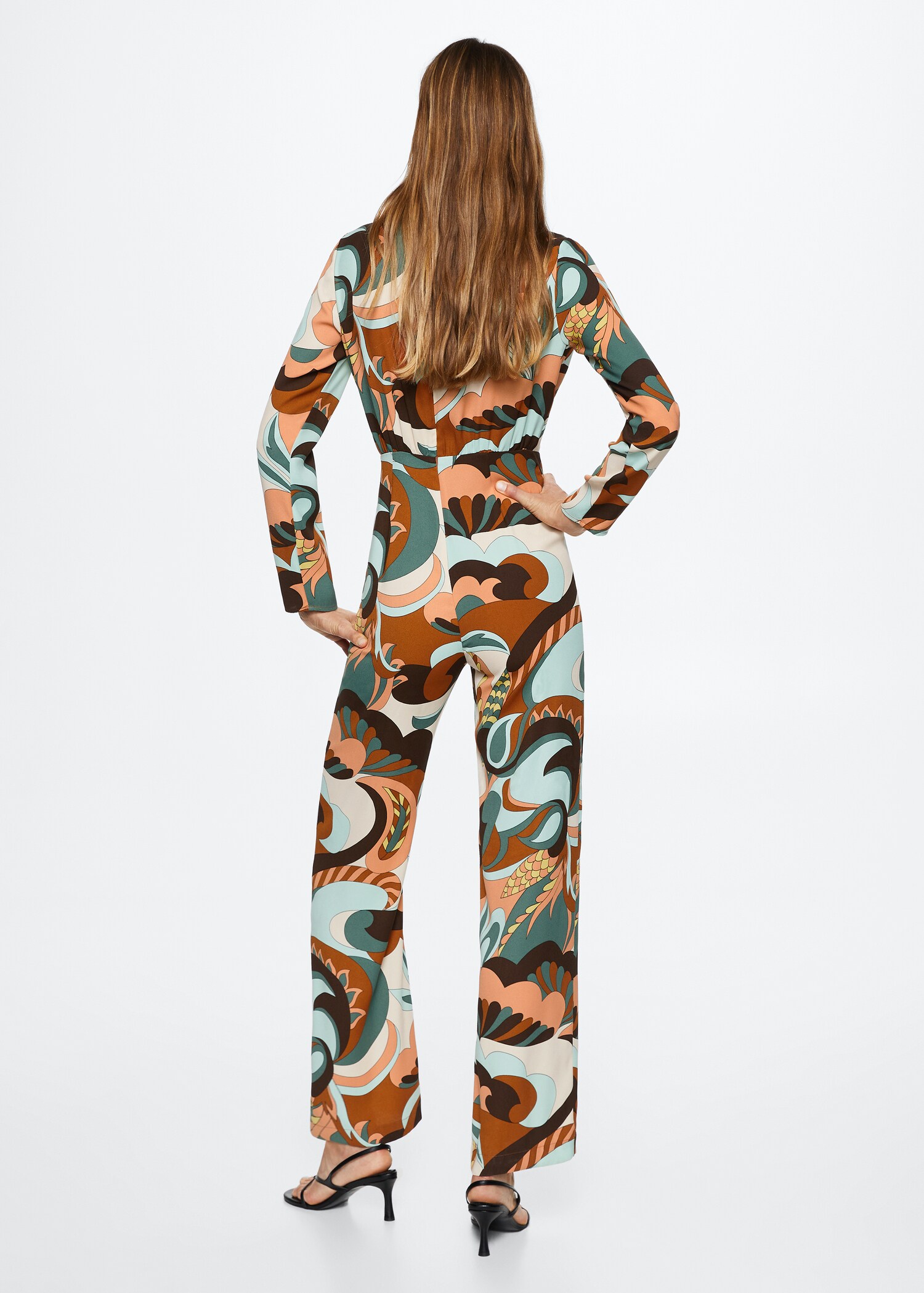 Combi-pantalon imprimée rétro - Verso de l’article