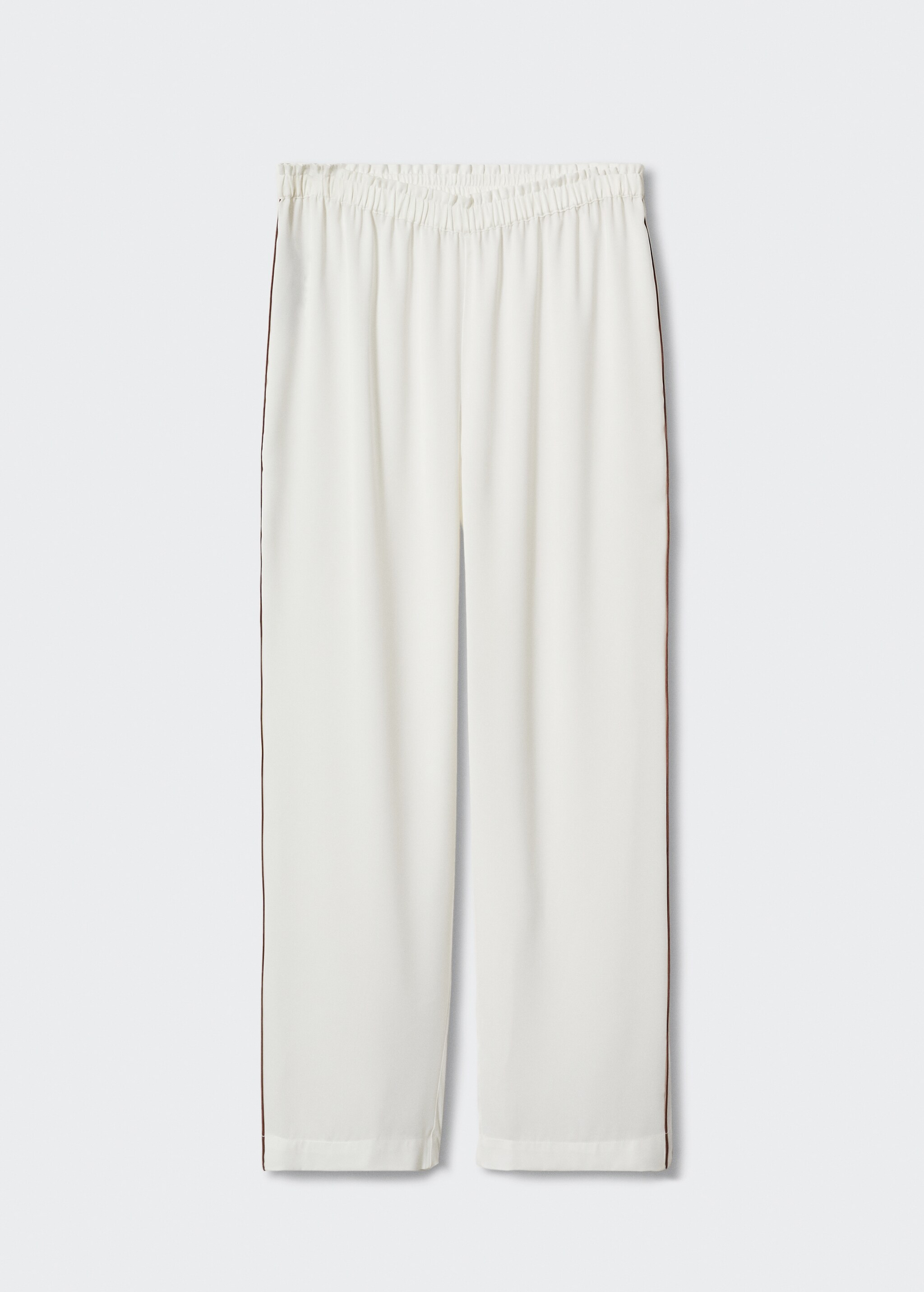 Pyjama trousers contrast piping - Article without model