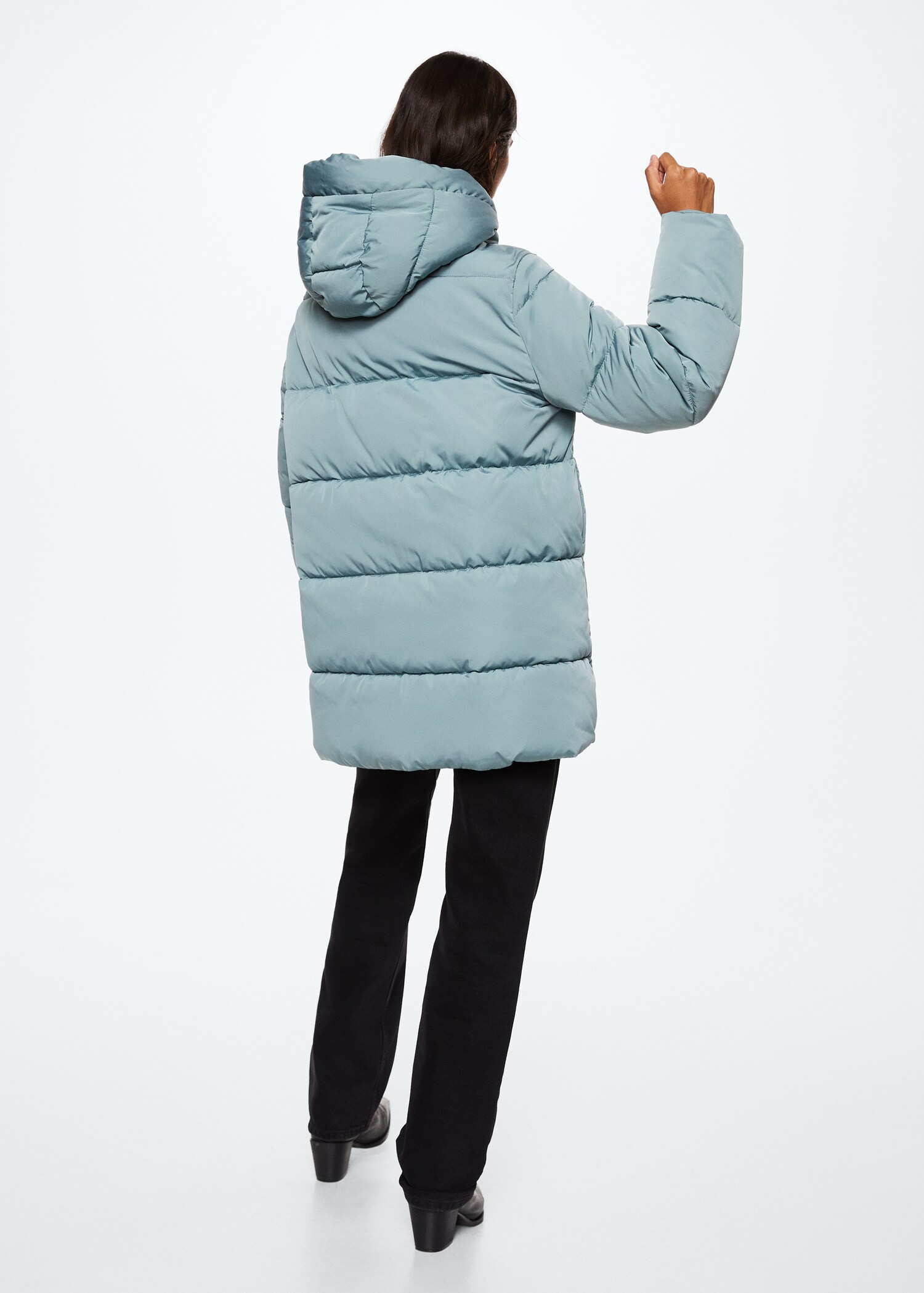 Anorak acolchado capucha - Reverso del artículo