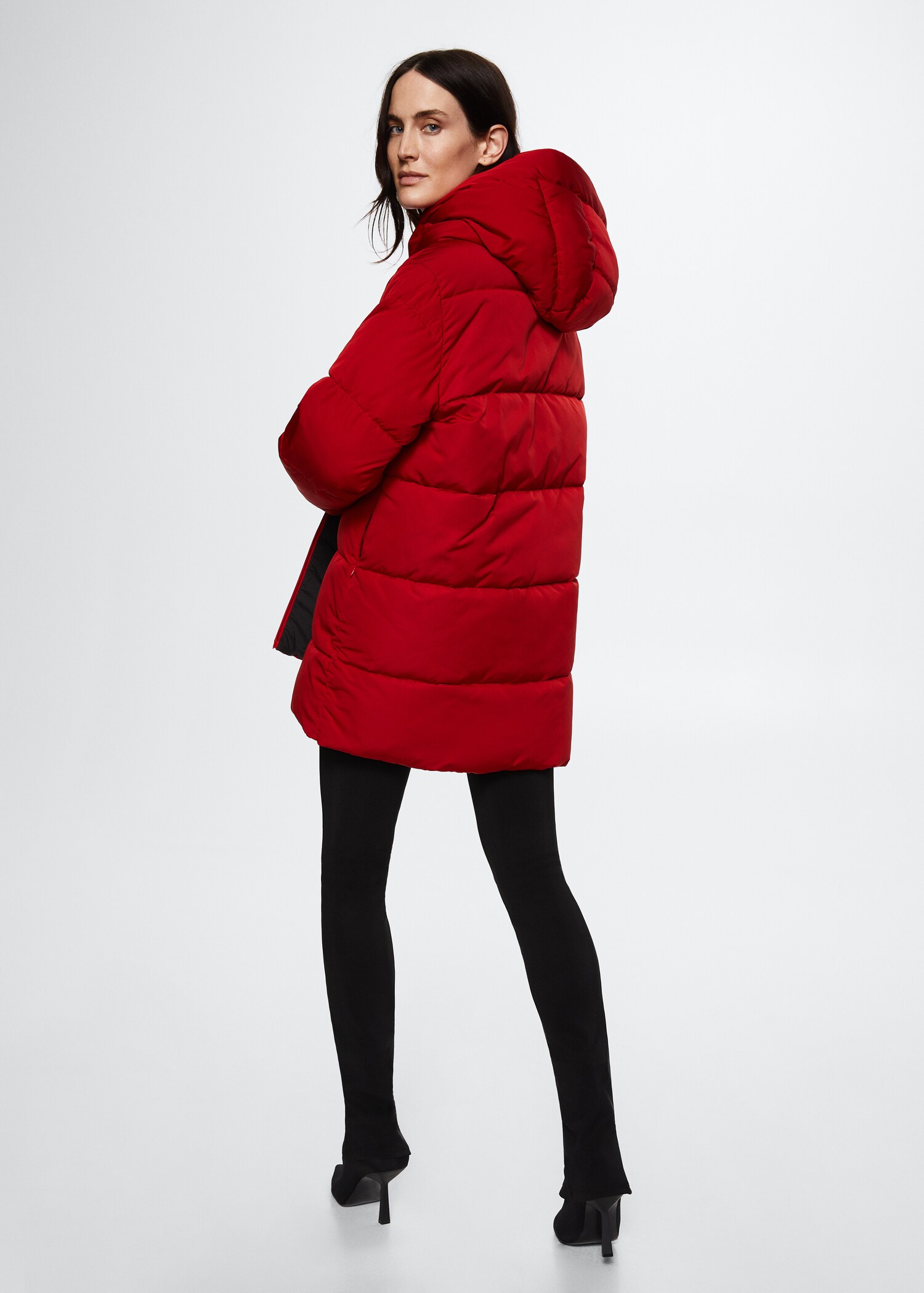 Anorak acolchado capucha - Reverso del artículo