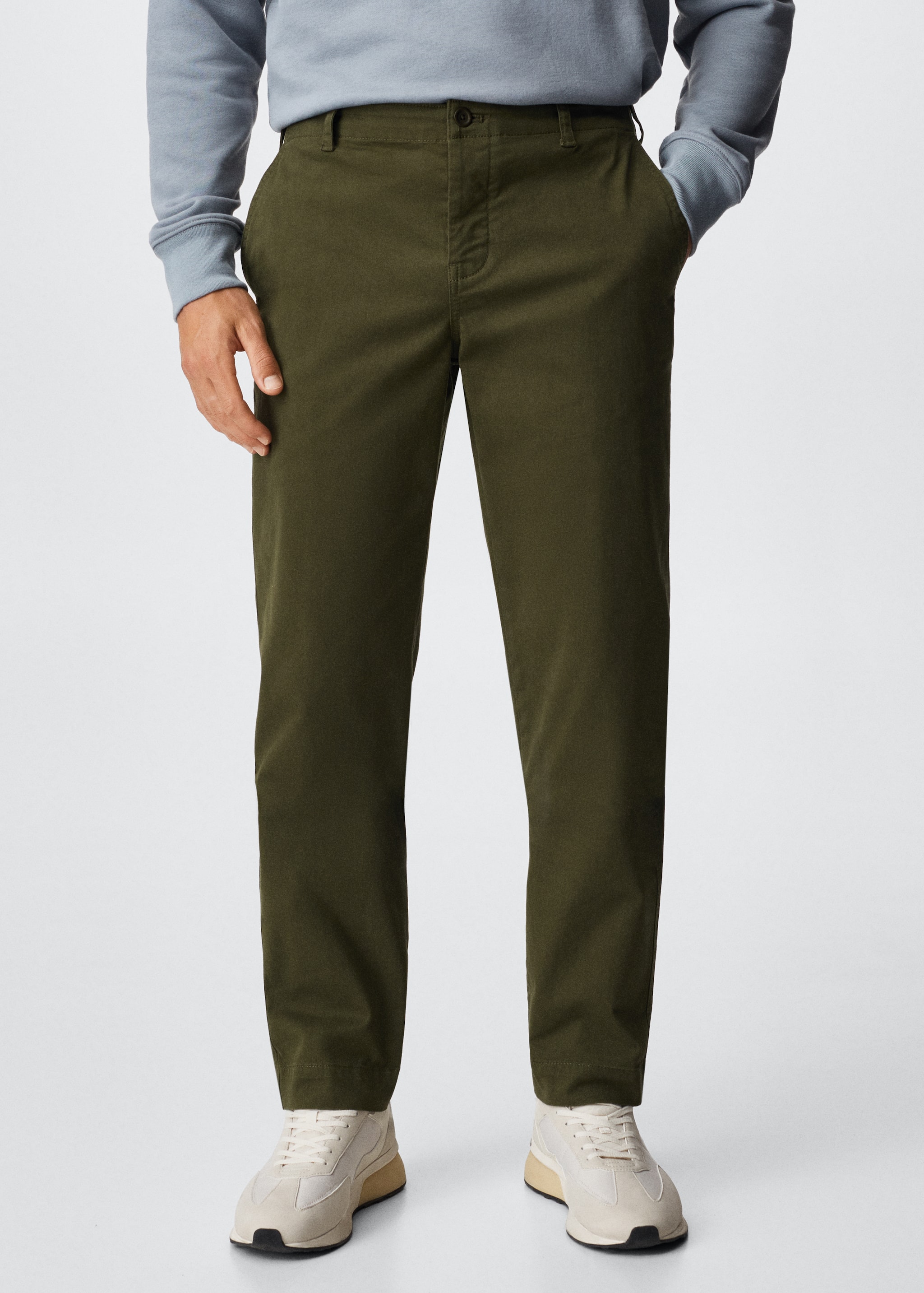 Regular-fit chino trousers - Medium plane